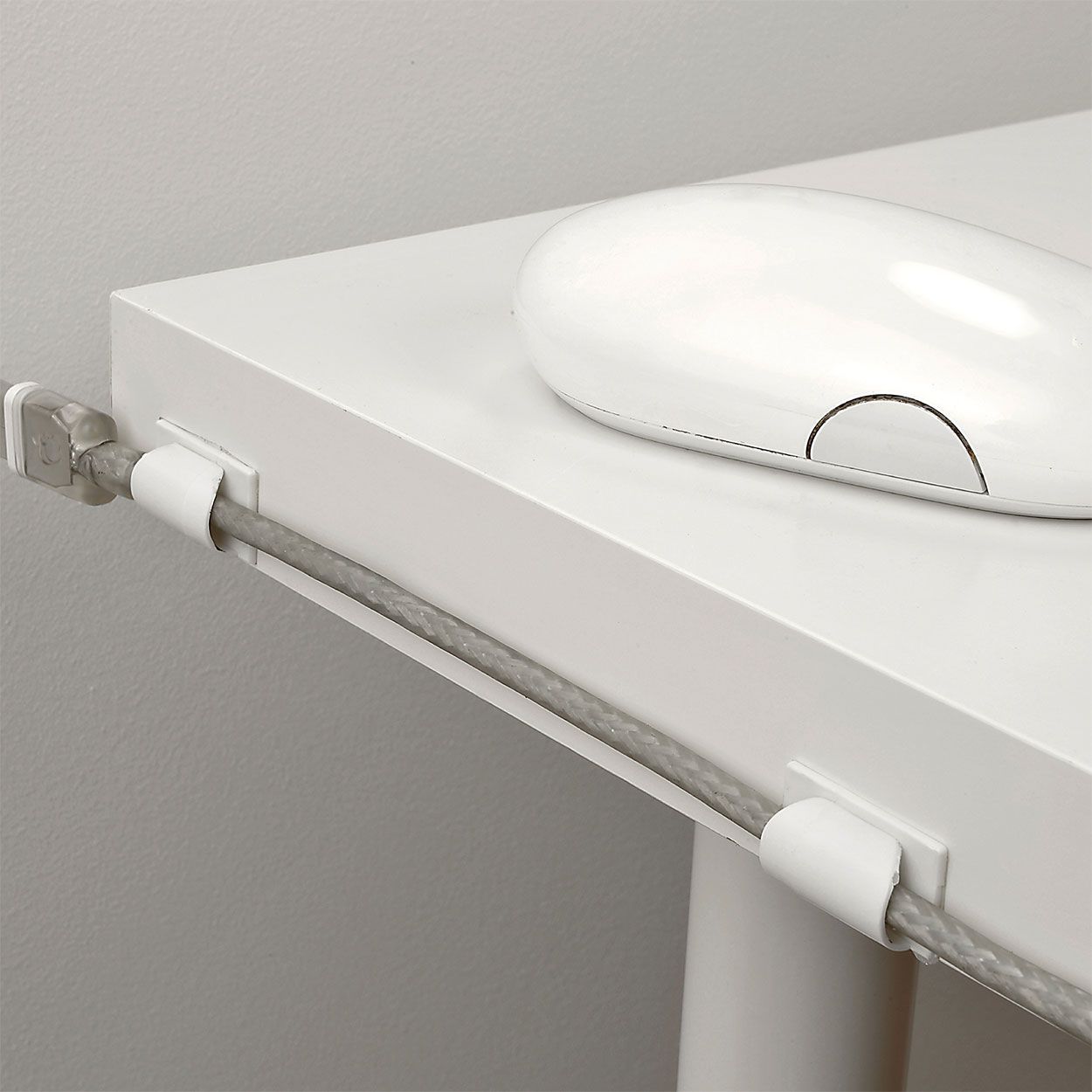 D-Line Cable Tidy Clips - White (Pack Of 6)