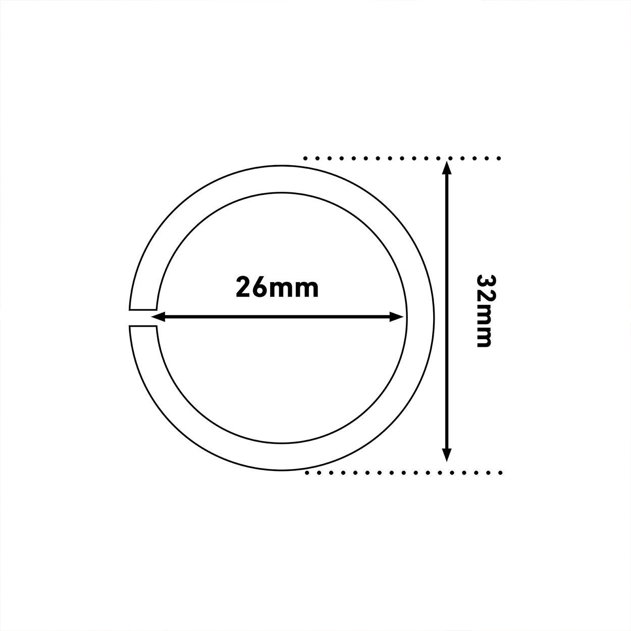 D-Line Cable Tidy Tube, 32Mm Dia. Black - 1.1M