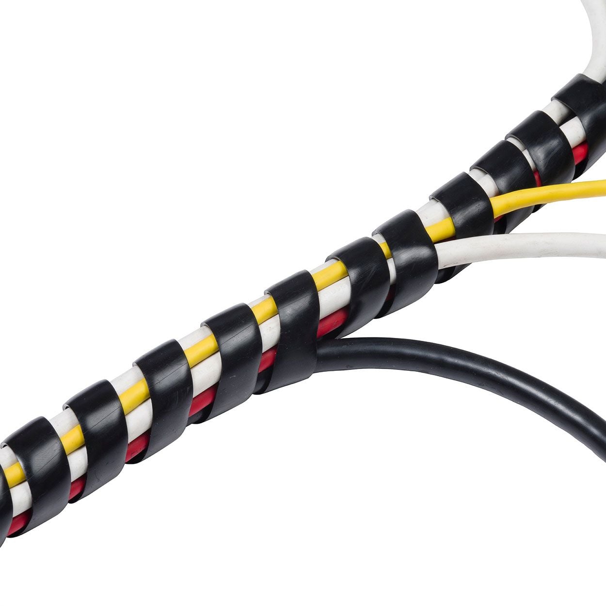 D-Line Cable Tidy Wrap, Black - 2.5M, 10-40Mm Dia.