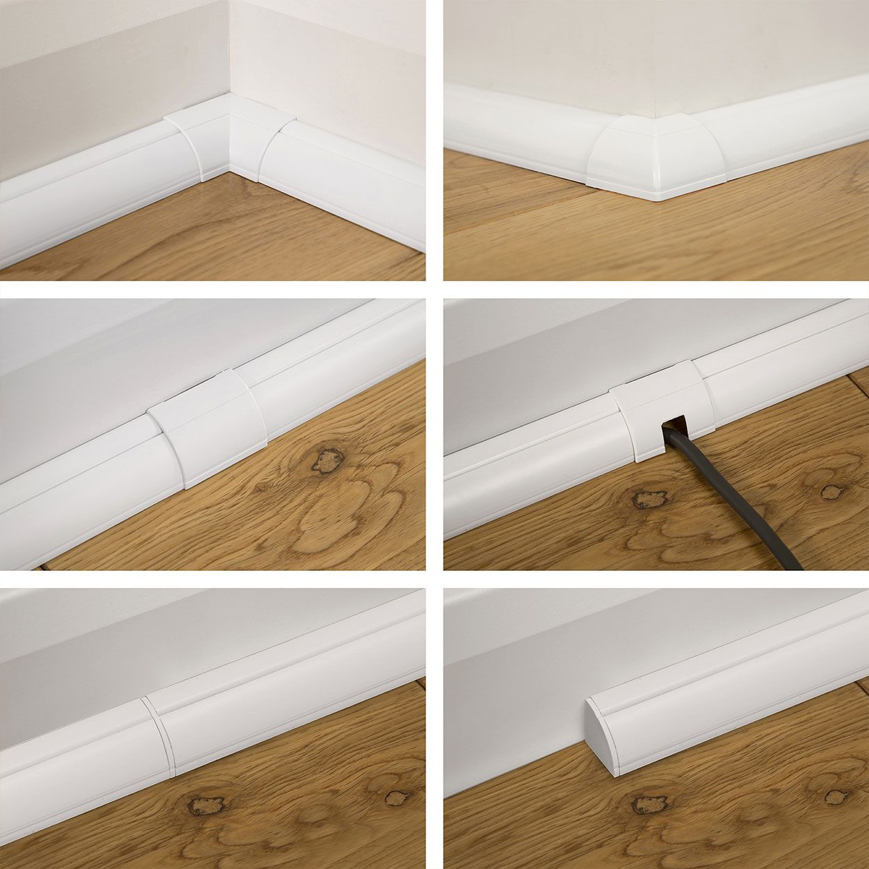 D-Line 22X22Mm Trunking Kit With 11 Accessories