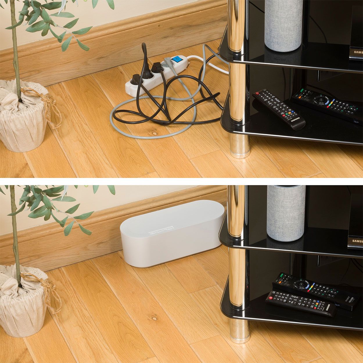 D-Line Cable Tidy Unit Small White