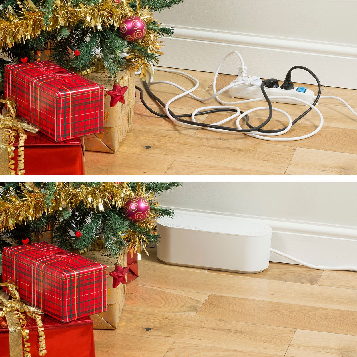 D-Line Cable Tidy Unit Small White