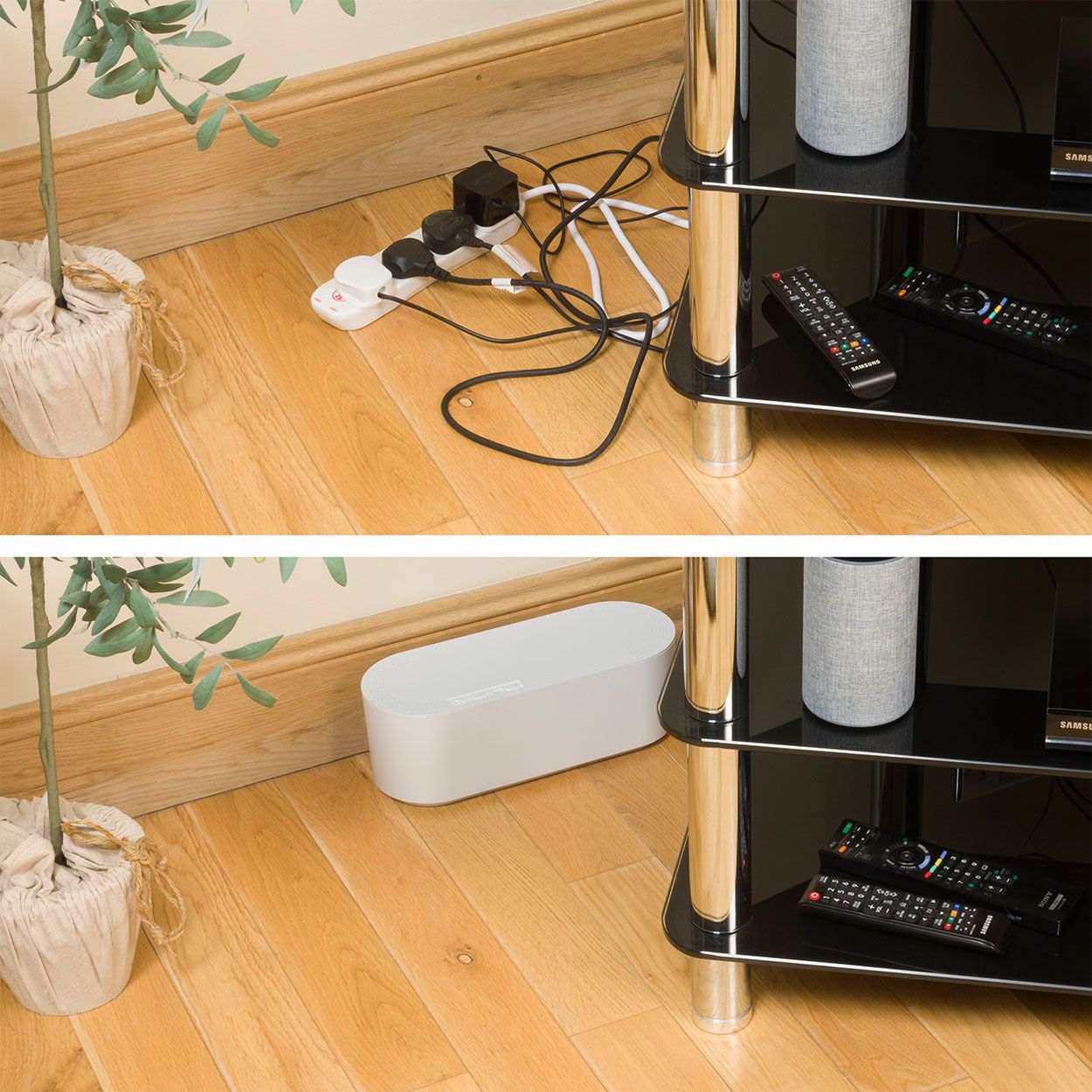 D-Line Cable Tidy Unit Small White