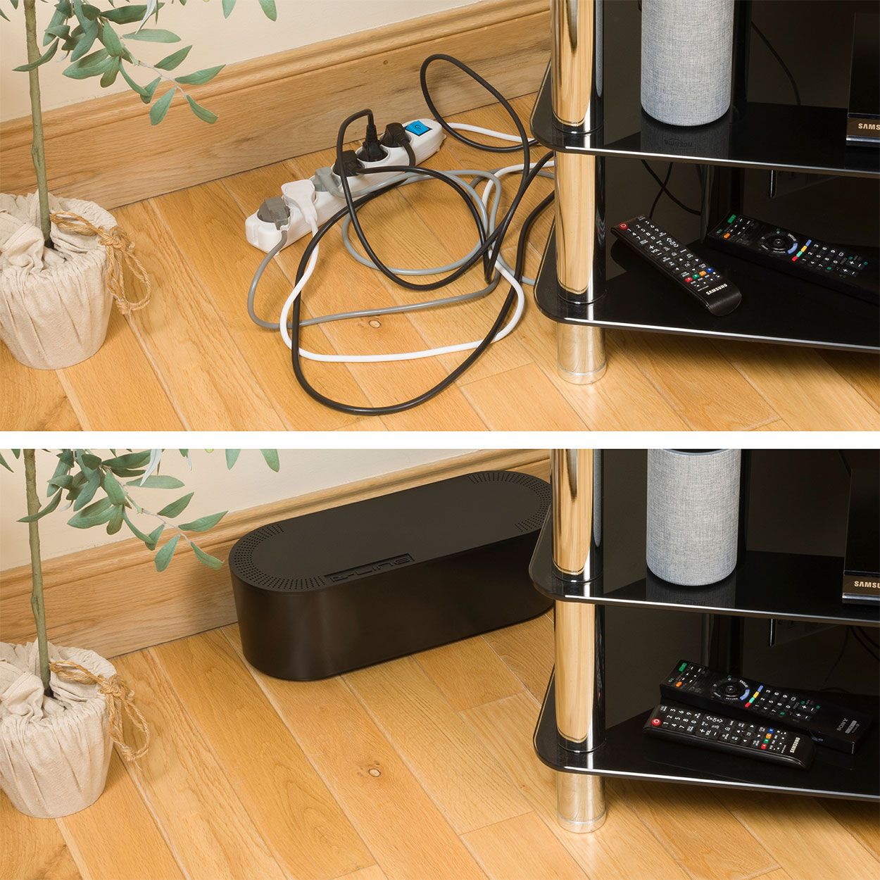 D-Line Cable Tidy Unit Large Black