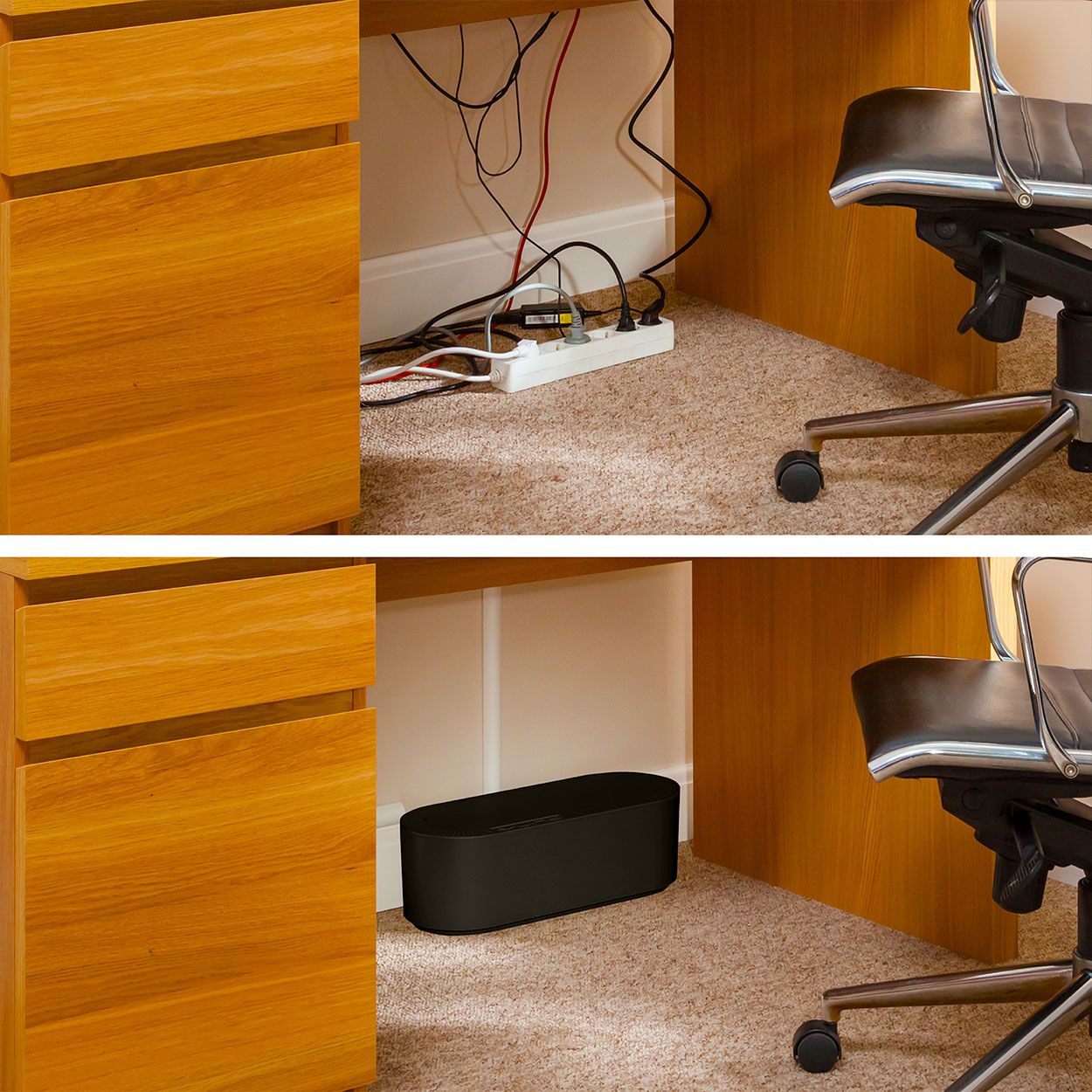 D-Line Cable Tidy Unit Large Black