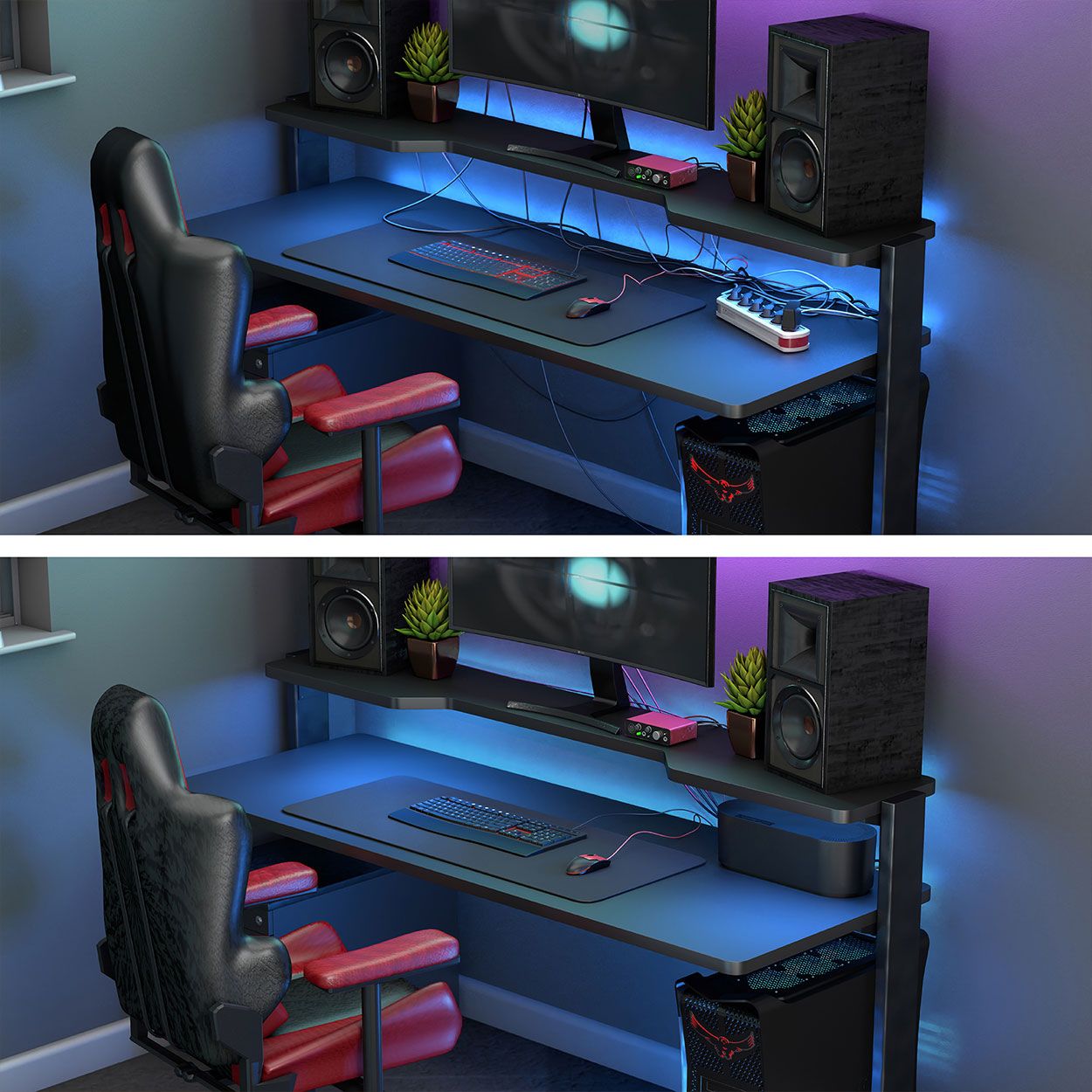 D-Line Cable Tidy Unit Large Black