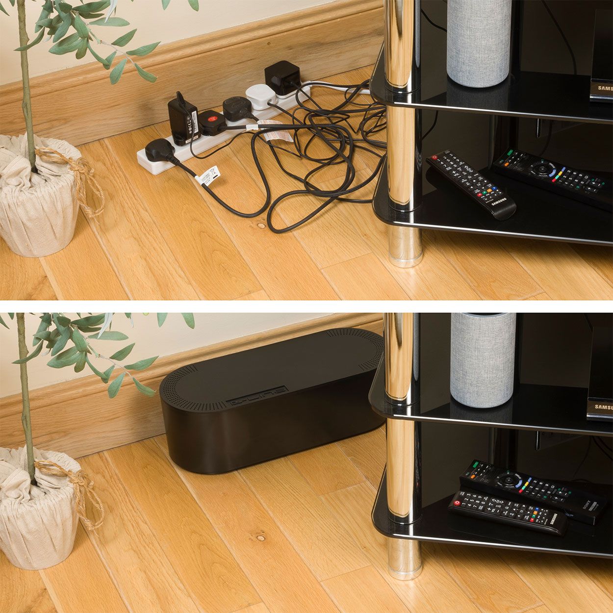 D-Line Cable Tidy Unit Large Black