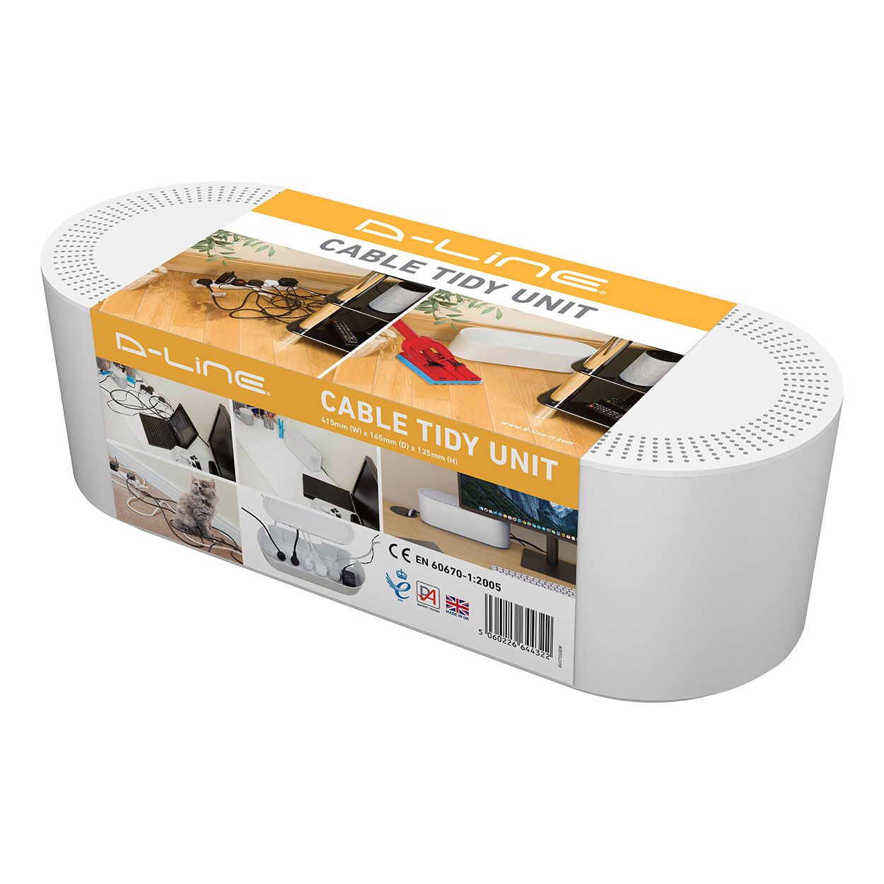 D-Line Cable Tidy Unit Large White