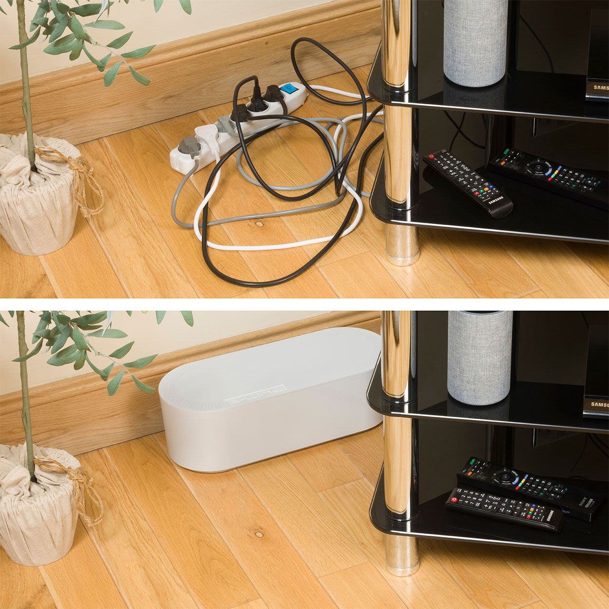 D-Line Cable Tidy Unit Large White