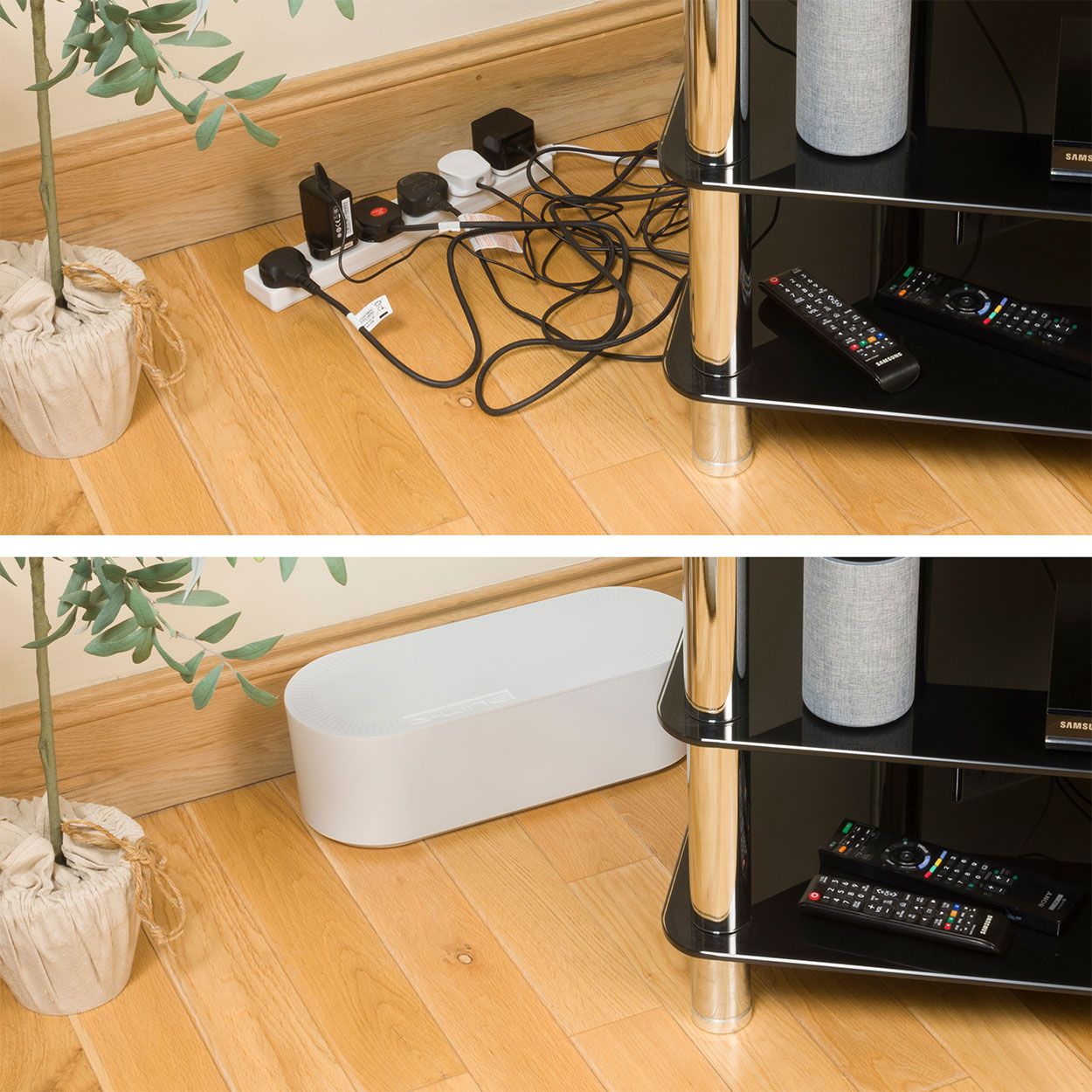 D-Line Cable Tidy Unit Large White