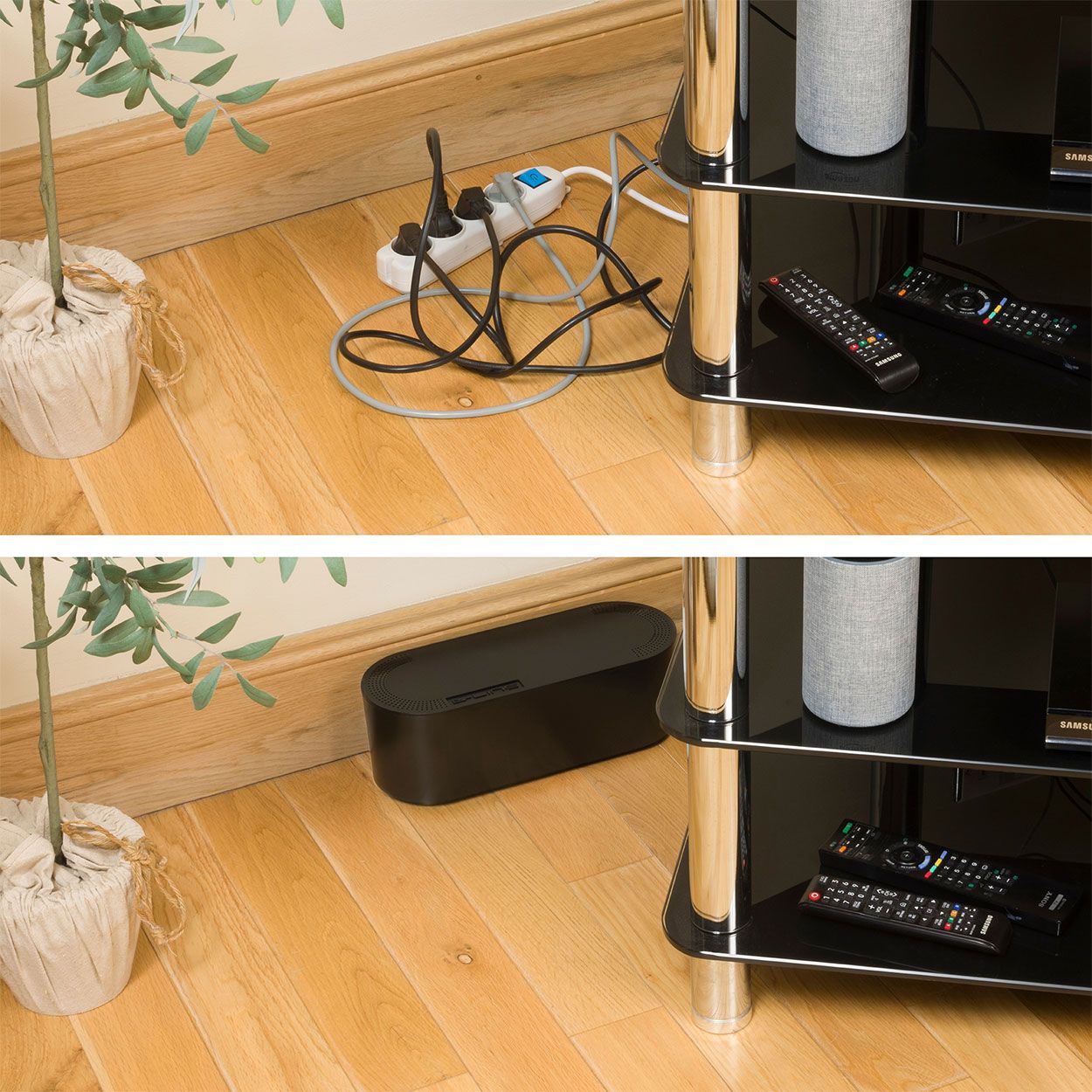D-Line Cable Tidy Unit Small Black