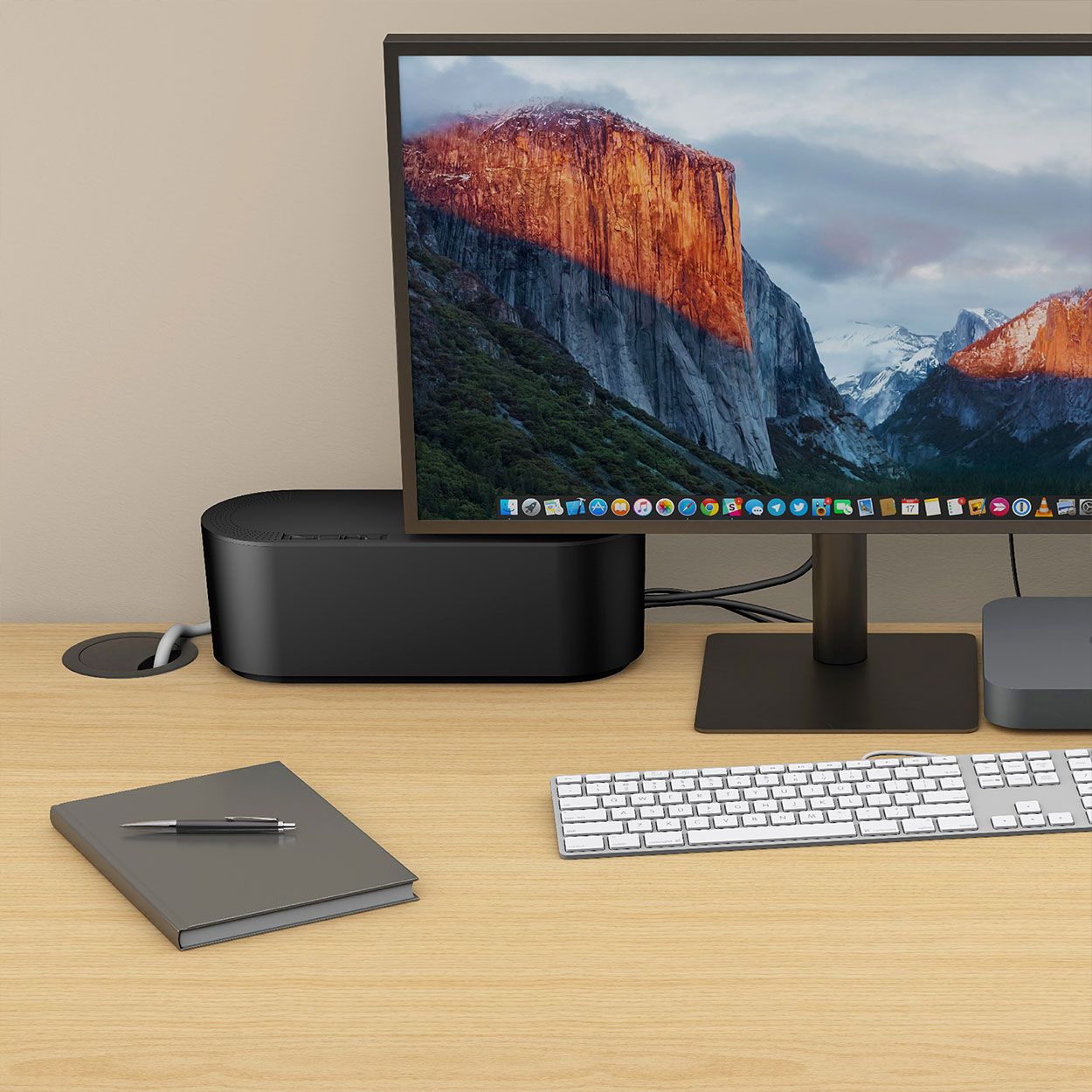 D-Line Cable Tidy Unit Small Black