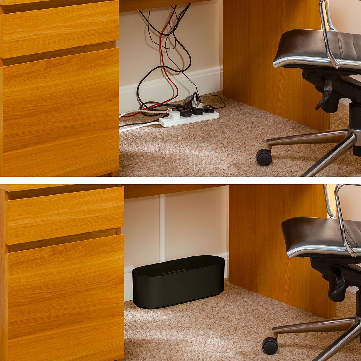 D-Line Cable Tidy Unit Small Black