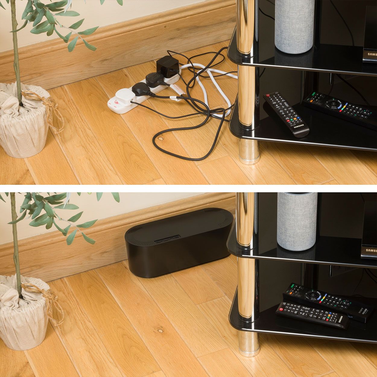 D-Line Cable Tidy Unit Small Black