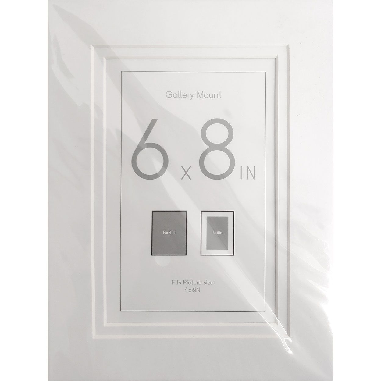 Double Mount White 8" x 6"