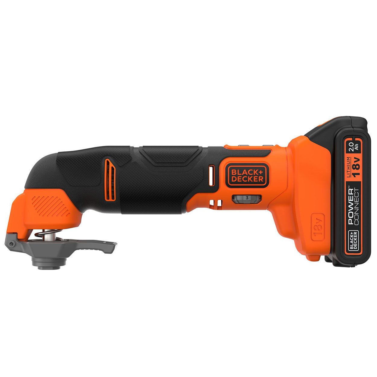 Black+Decker 18V Oscillating Tool 2Ah 1A Kitbox