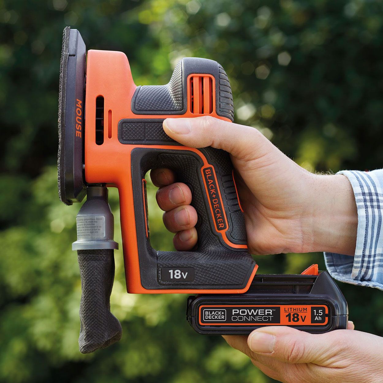 BLACK & DECKER 18V Mouse Sander 400mA Carton