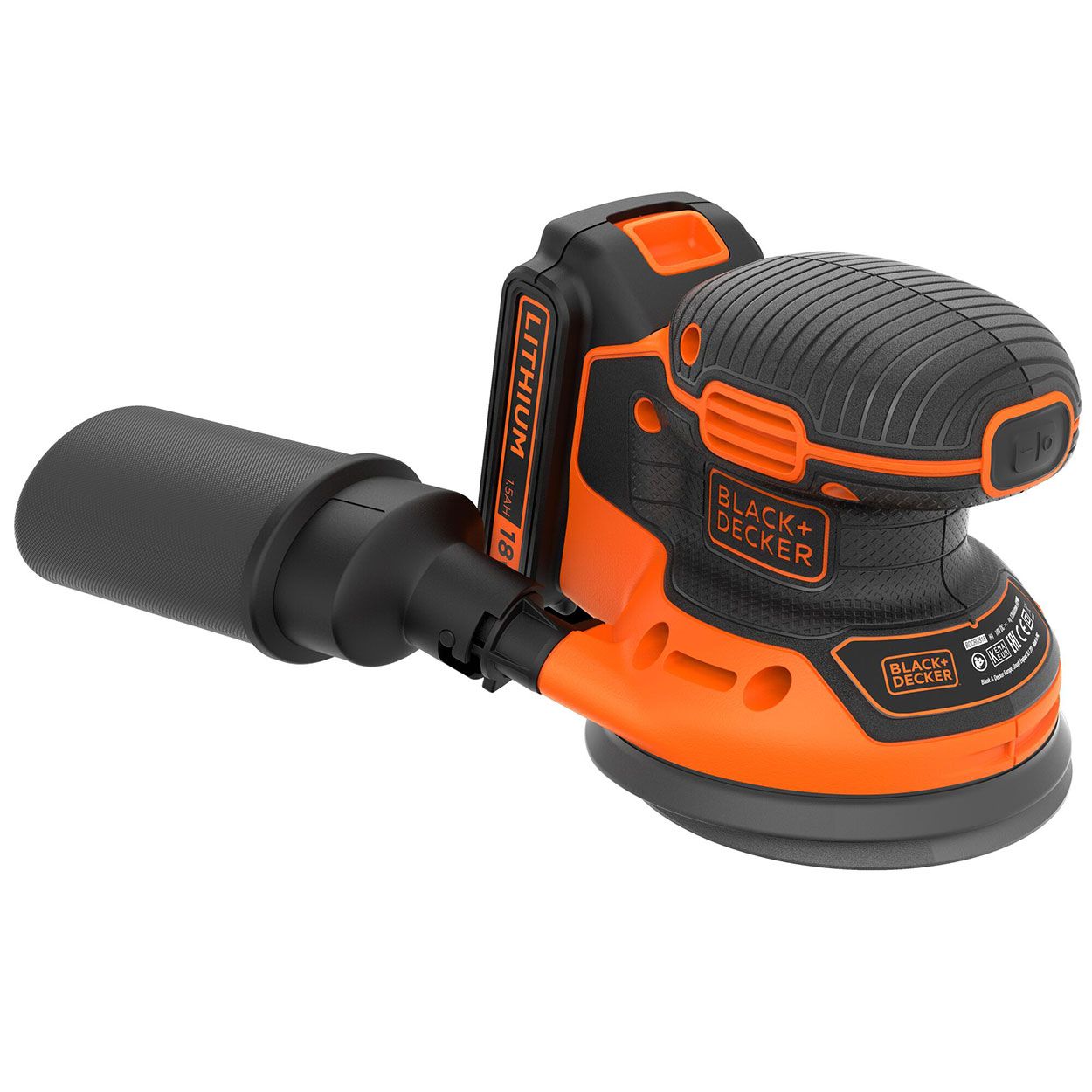 BLACK & DECKER 18V Random Orbital Sander 1.5Ah battery