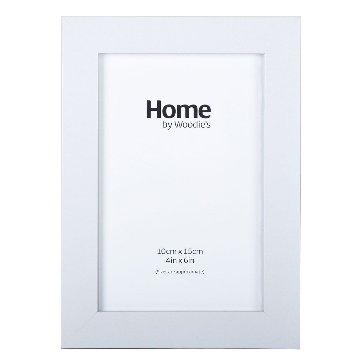 White Contemporary Frame 4" x 6"