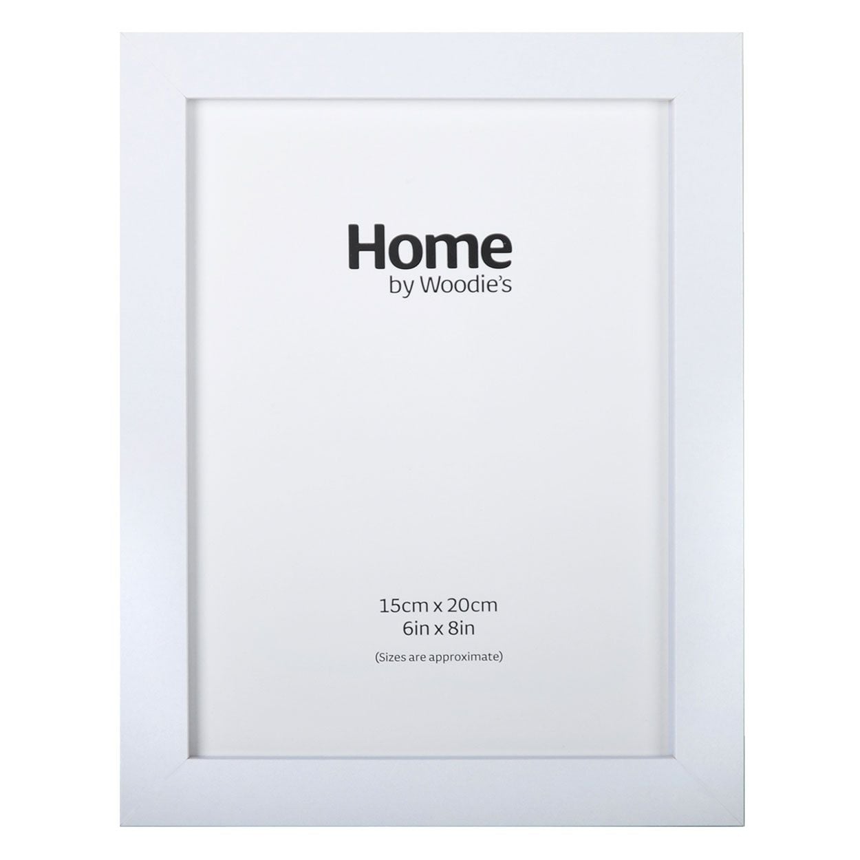 White Contemporary Frame 6" x 8"