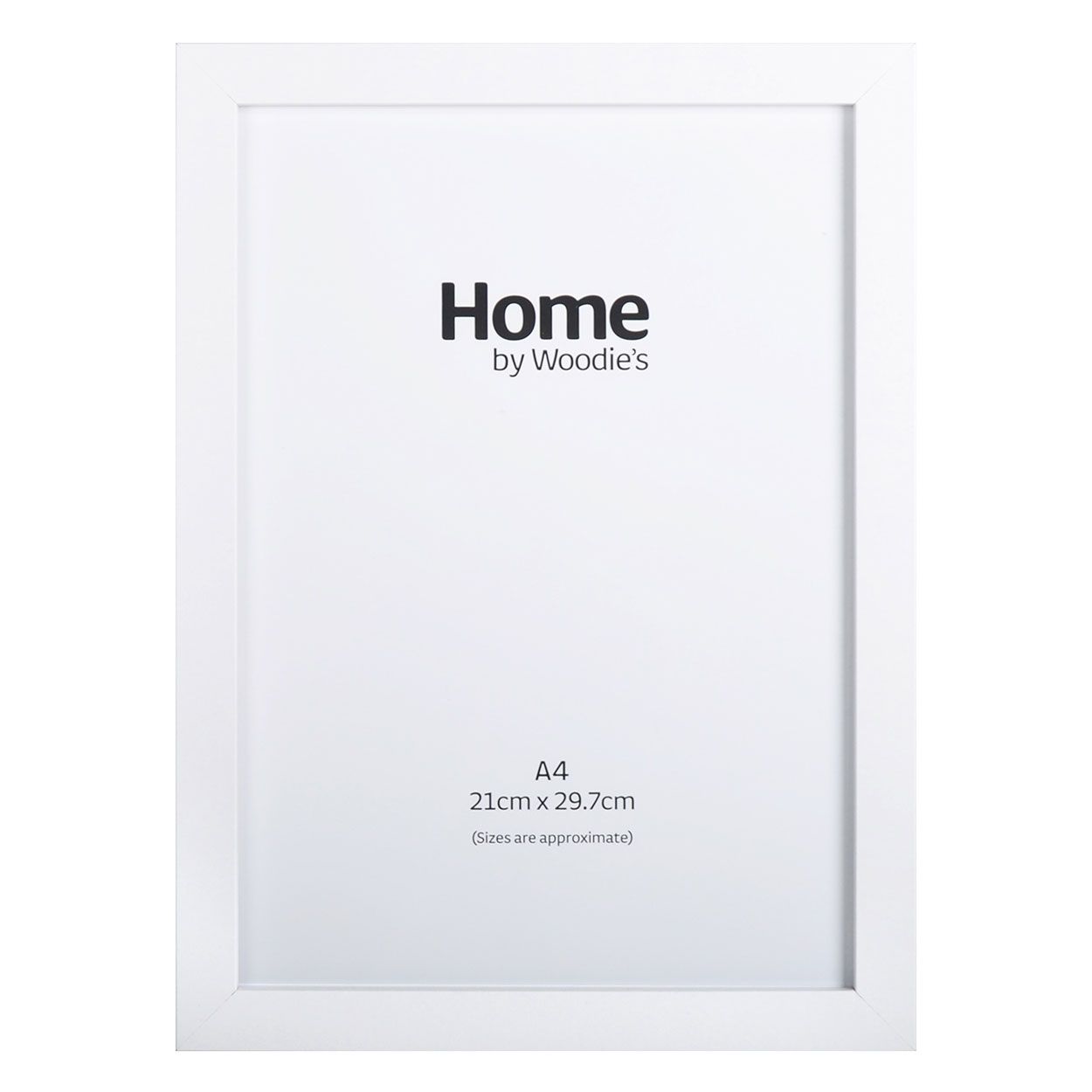 White Contemporary Frame A4