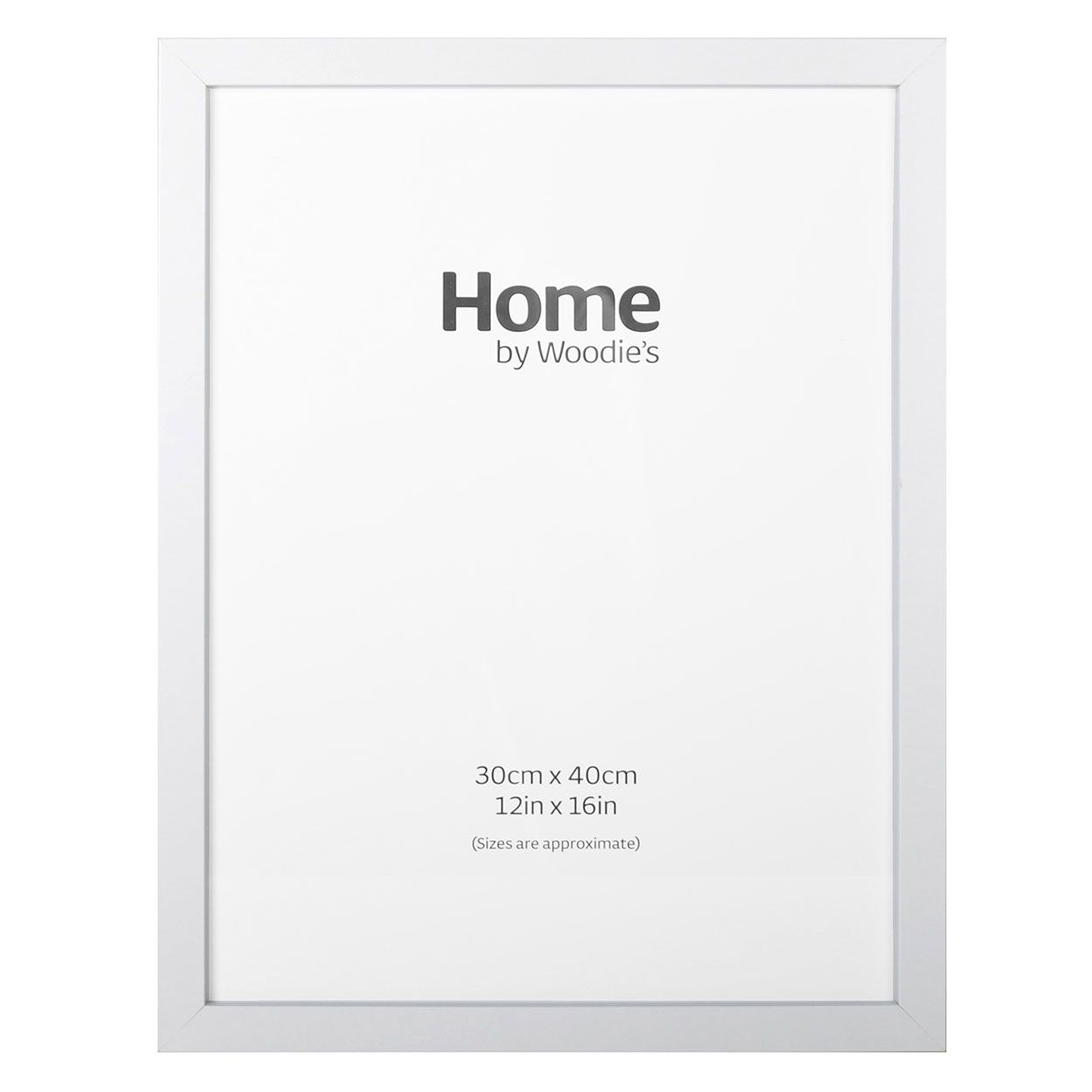 White Contemporary Frame 12" x 16"