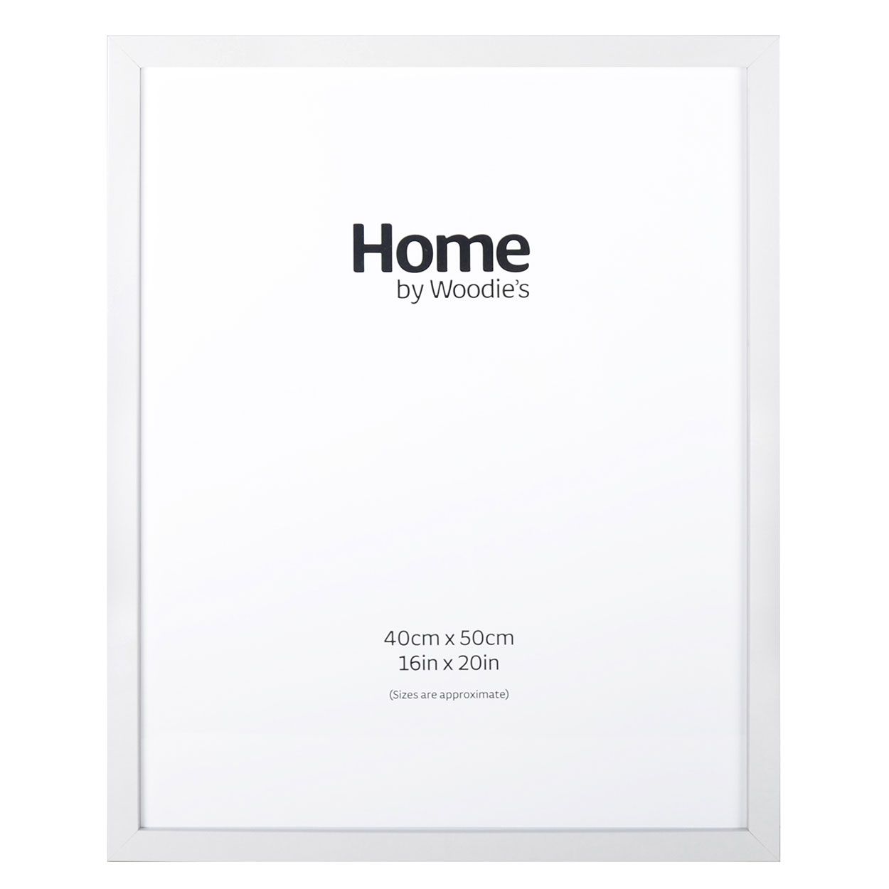 White Contemporary Frame 16" x 20"