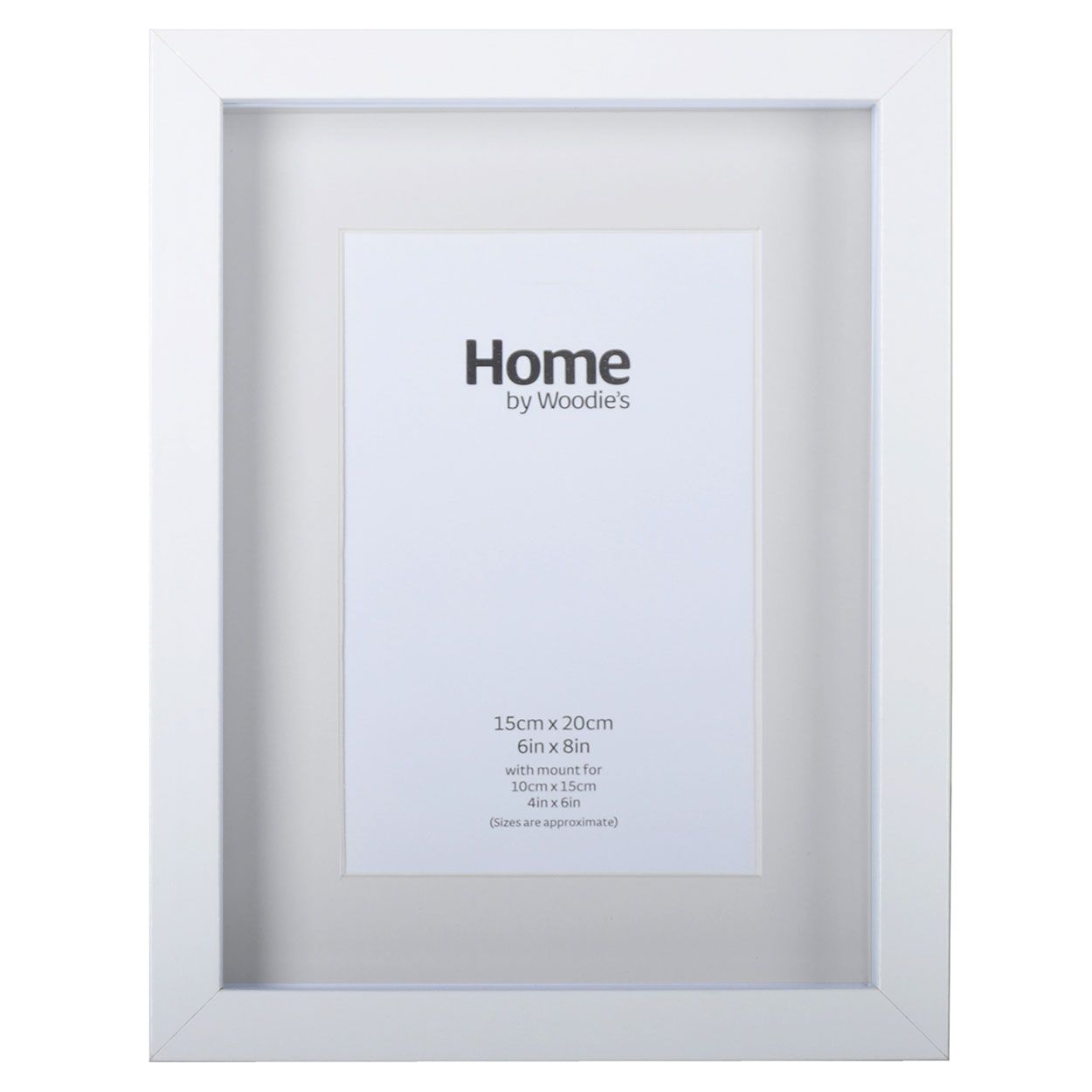 White Deep Frame For 6" x 8"