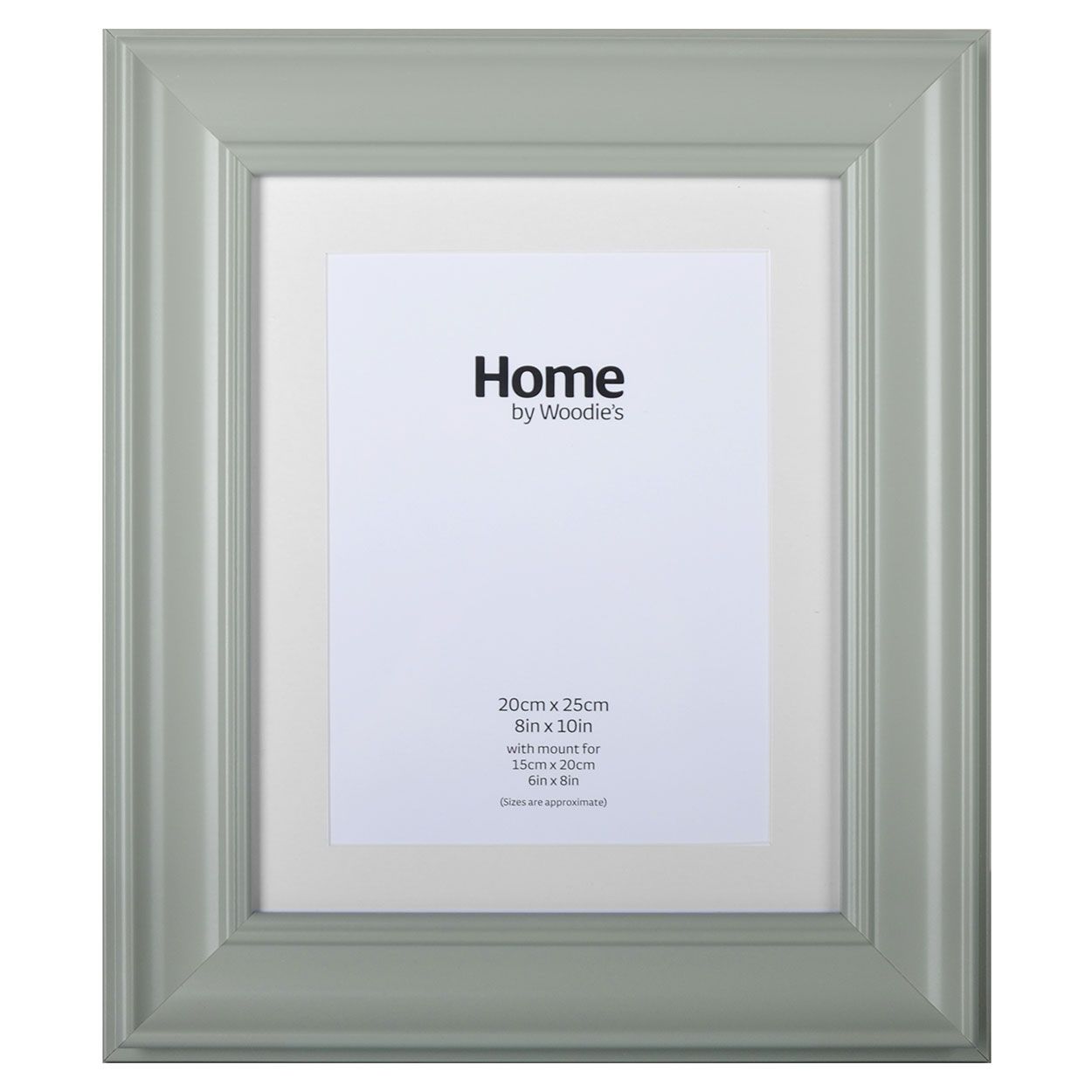 Grey Scooped Wide Frame 8" x 10"