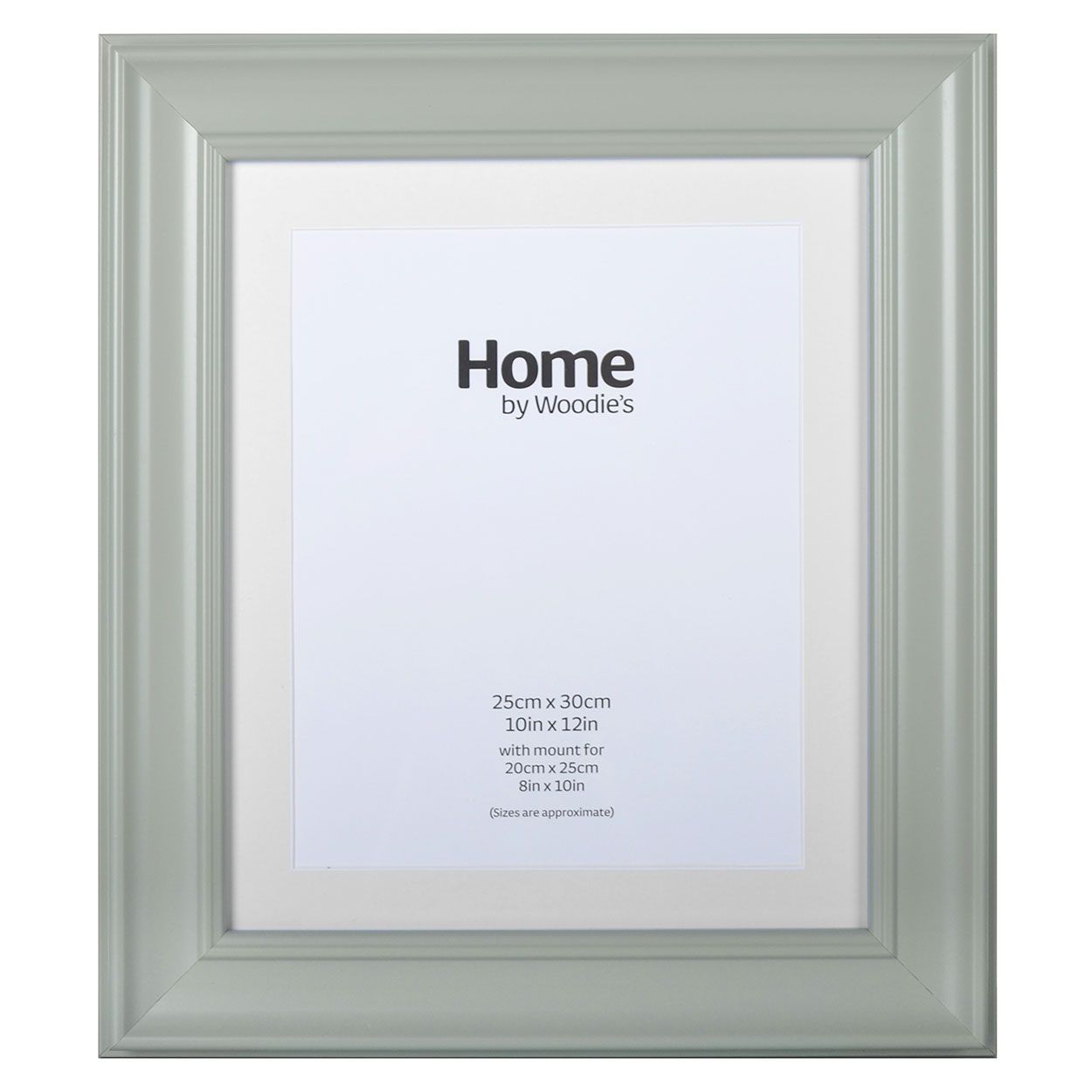 Grey Scooped Wide Frame 10" x12"