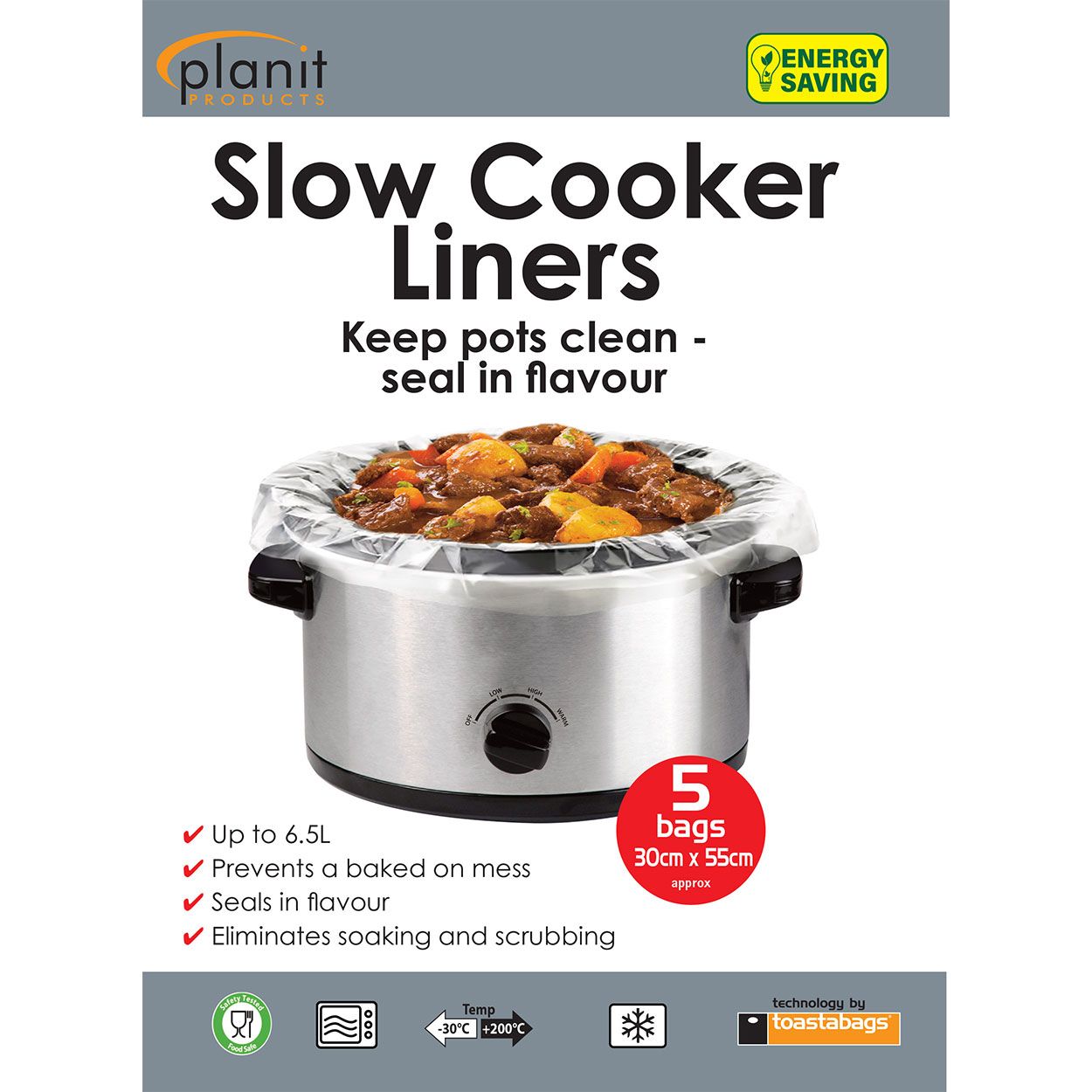 Toastabag Slow Cooker Liner 5Pk
