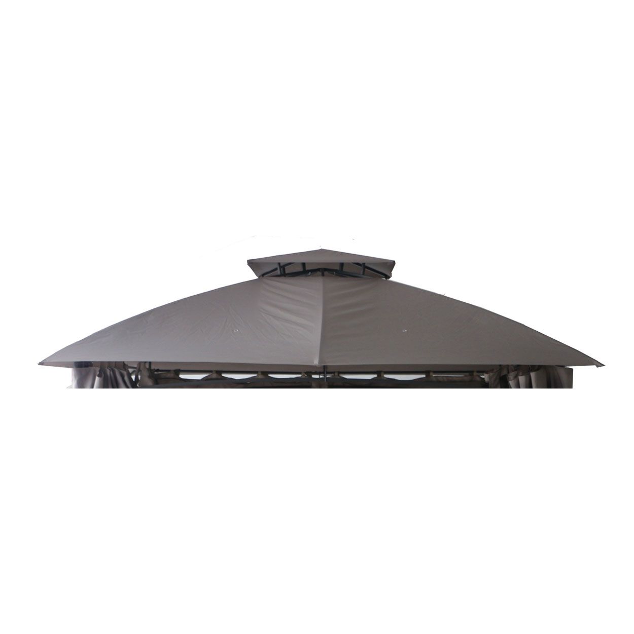Replacement Top Cover for 3x3m Grey Steel Gazebo