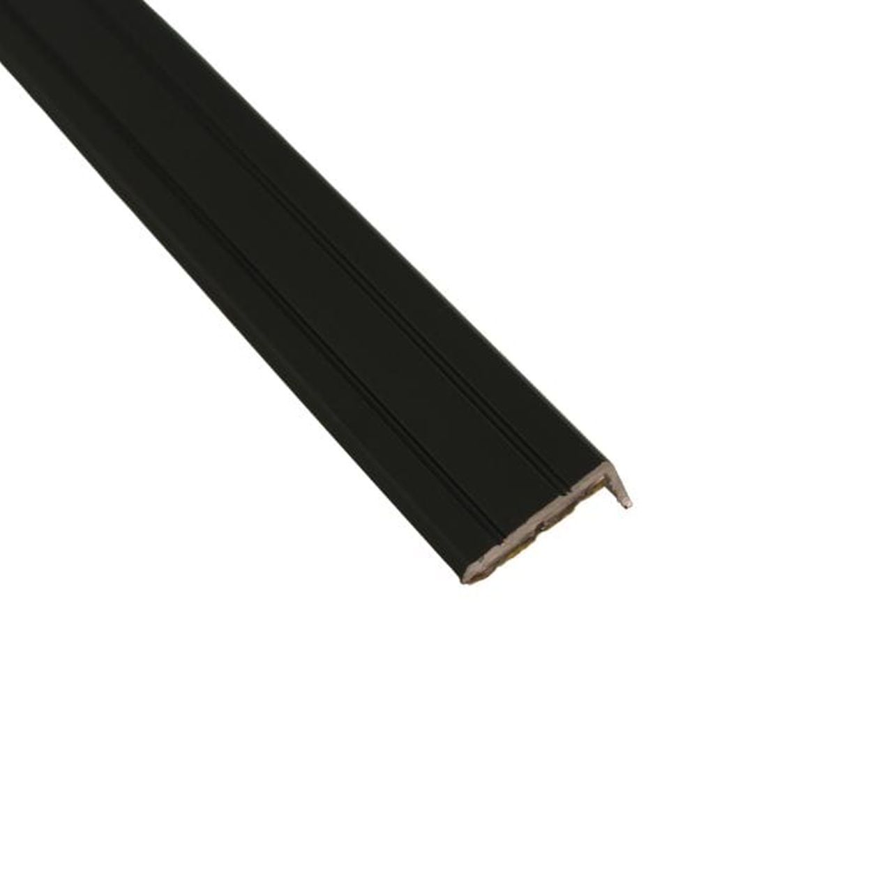Trojan Self Adhesive Angle Edge 25mm X 8mm 0.9M Black