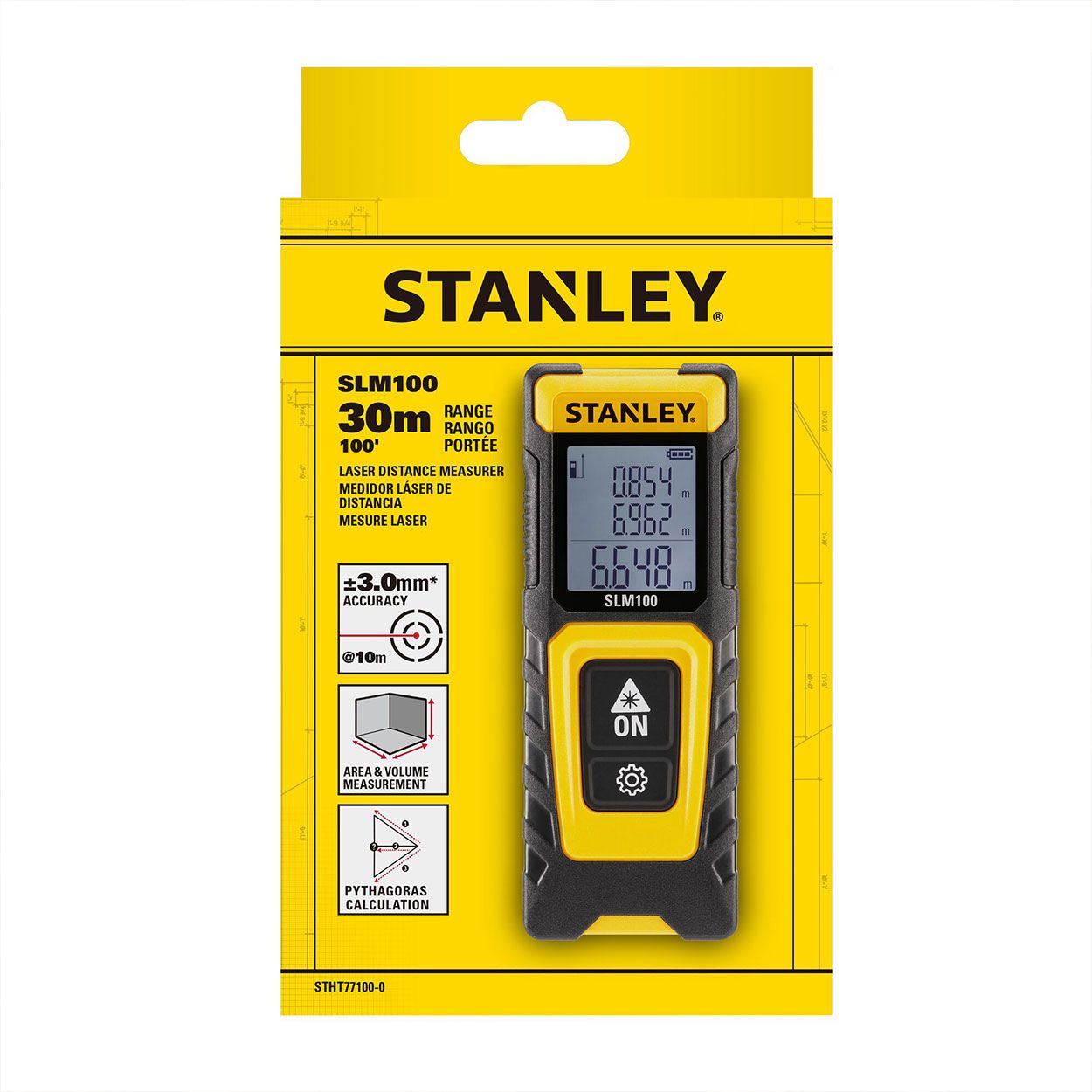 Stanley 30M Pocket Laser Distance Measure Slm100