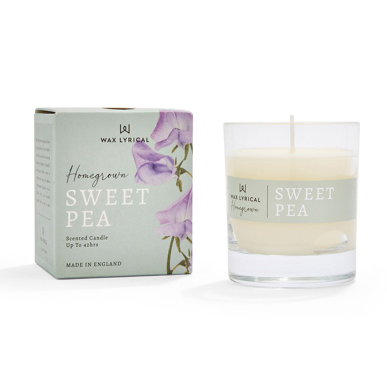 Homegrown Candle Jar Sweet Pea