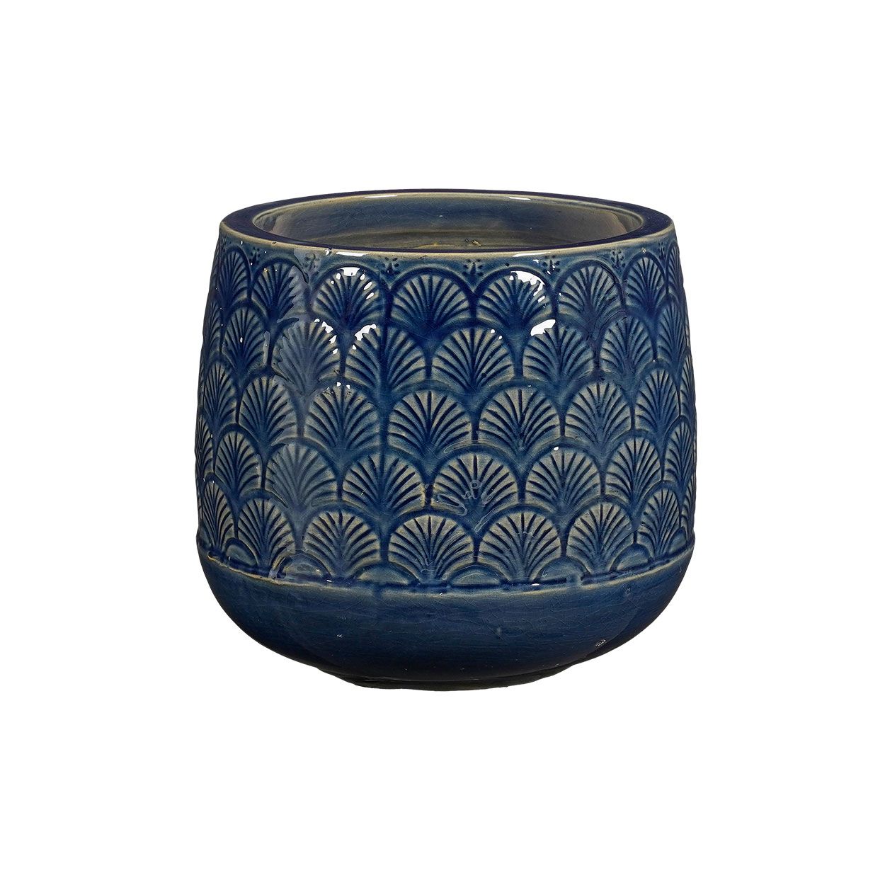 Oran Pot Round Blue 28cm