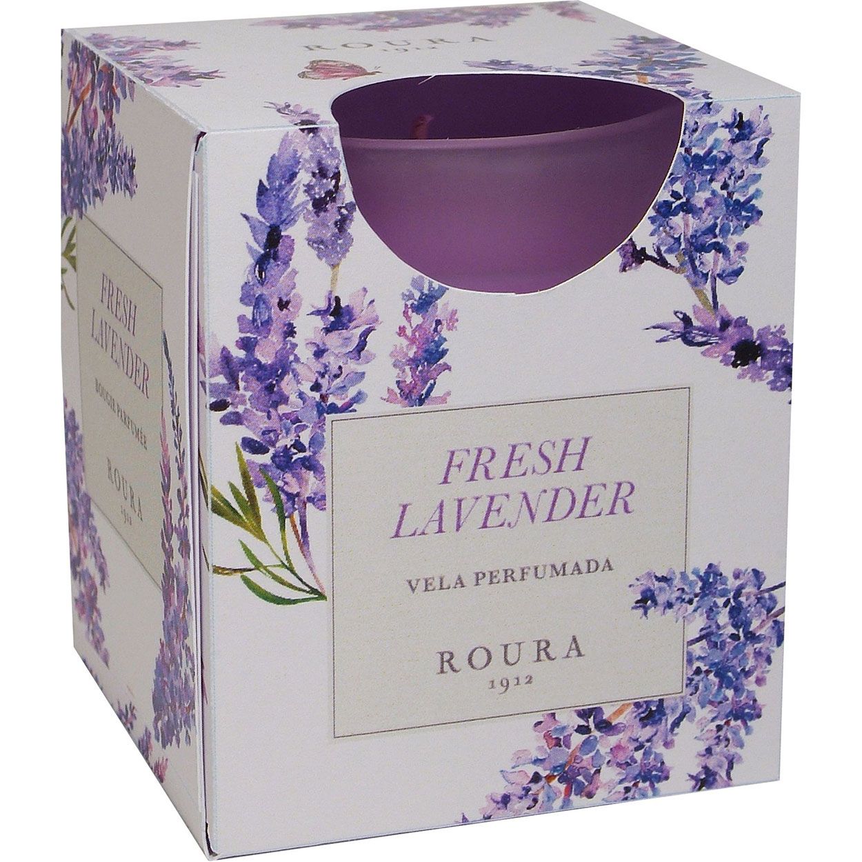 Scented Glass Candle 85mm x 70mm Fresh Lavender