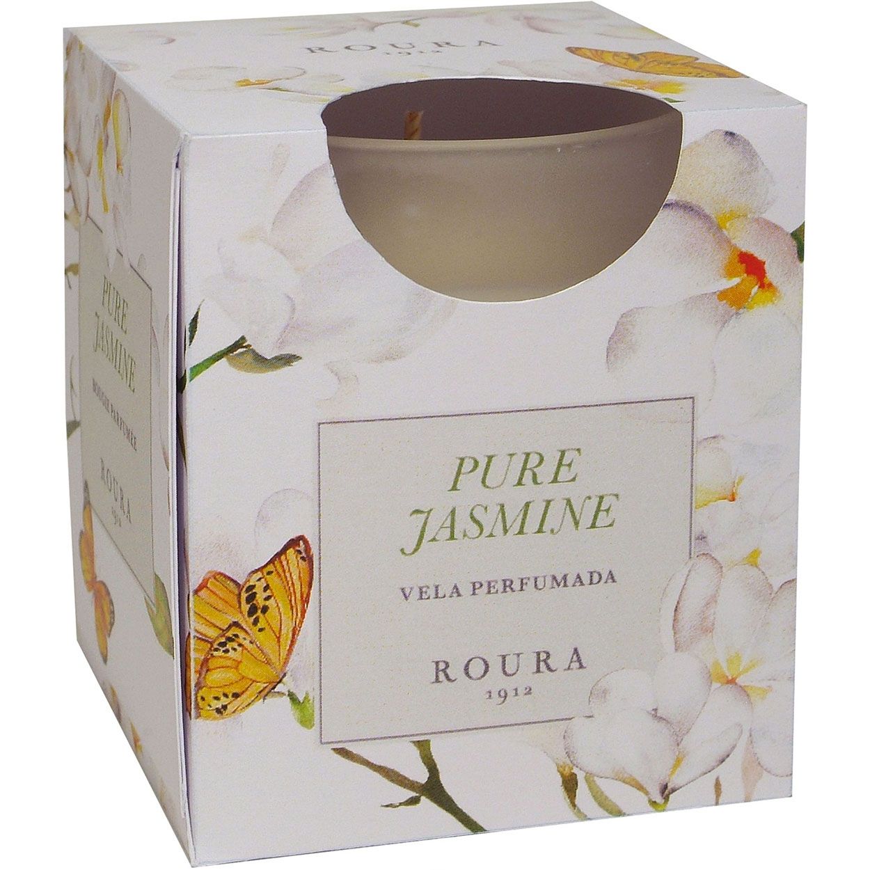 Scented Glass Candle 85mm x 70mm Pure Jasmine