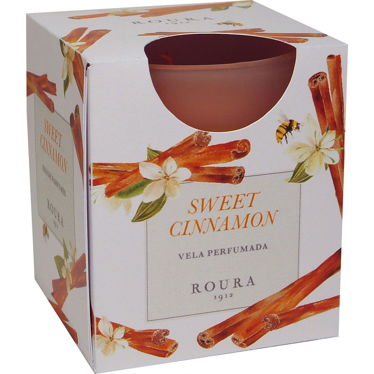 Scented Glass Candle 85mm x 70mm Sweet Cinammon