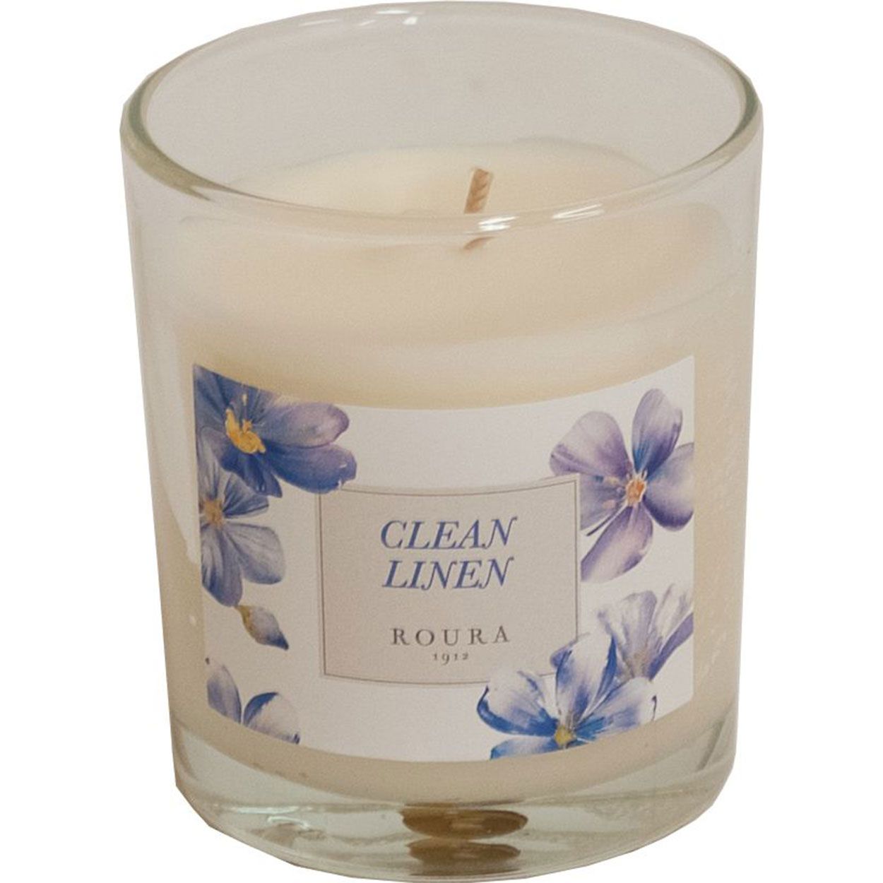 Scented Glass Candle 85mm x 70mm Clean Linen