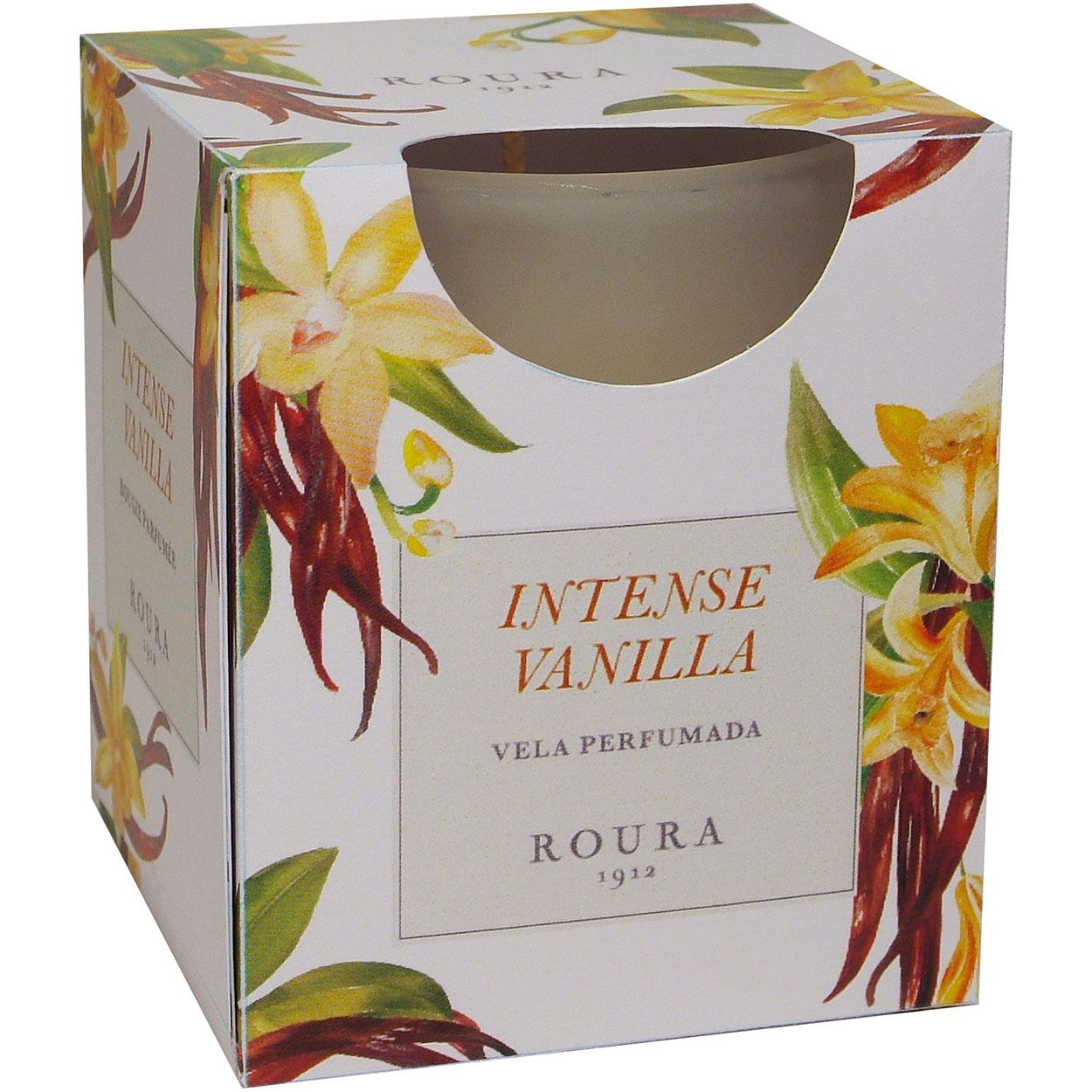 Scented Glass Candle 85mm x 70mm Intense Vanilla