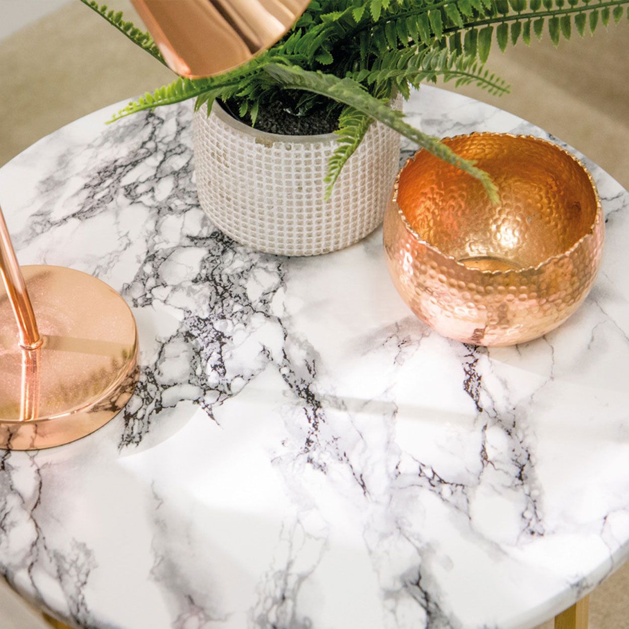 D-C-Fix Self Adhesive Marble White 2.1m x 90cm