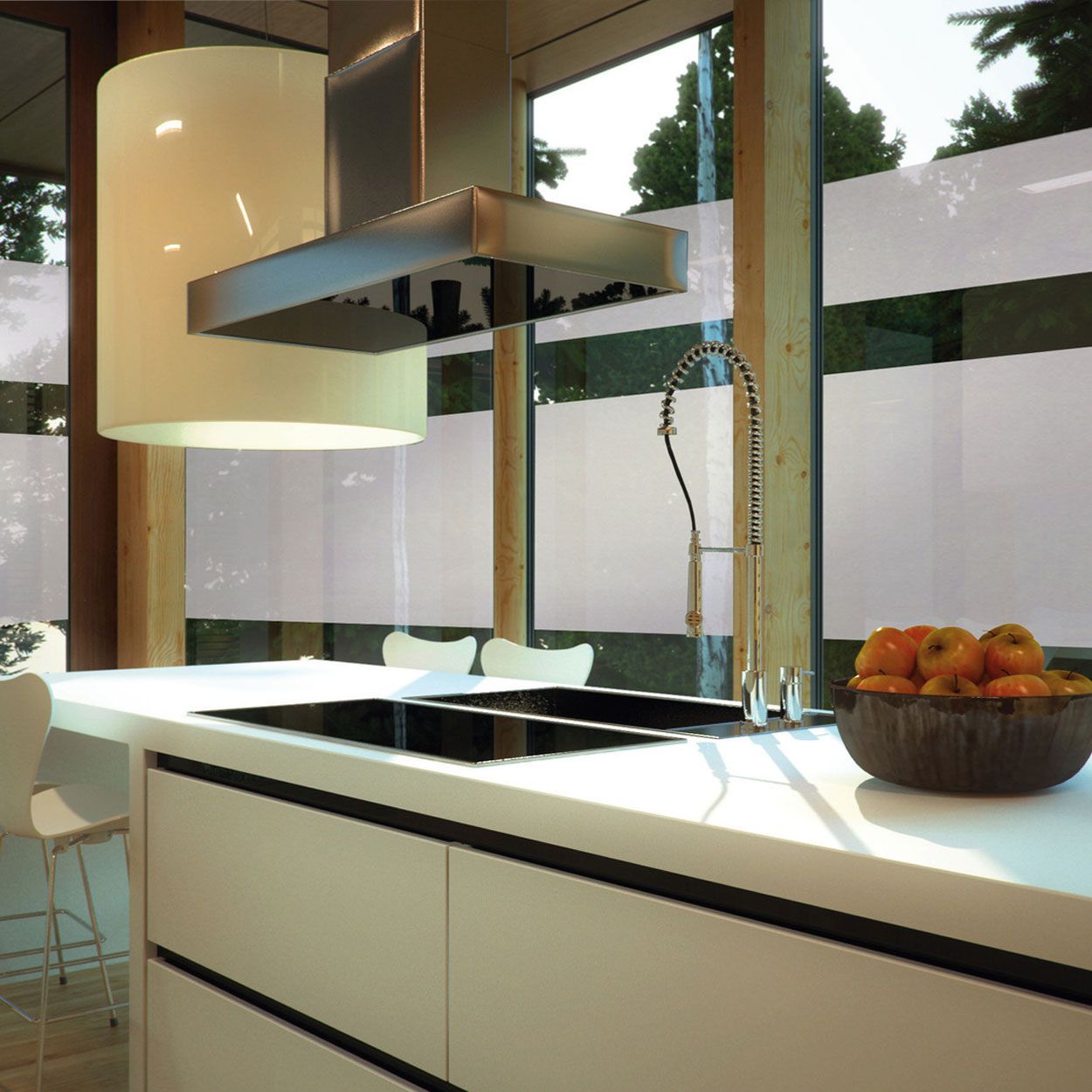 D-C-Fix Self Adhesive Milky Frosted Window 2.1m x 90cm