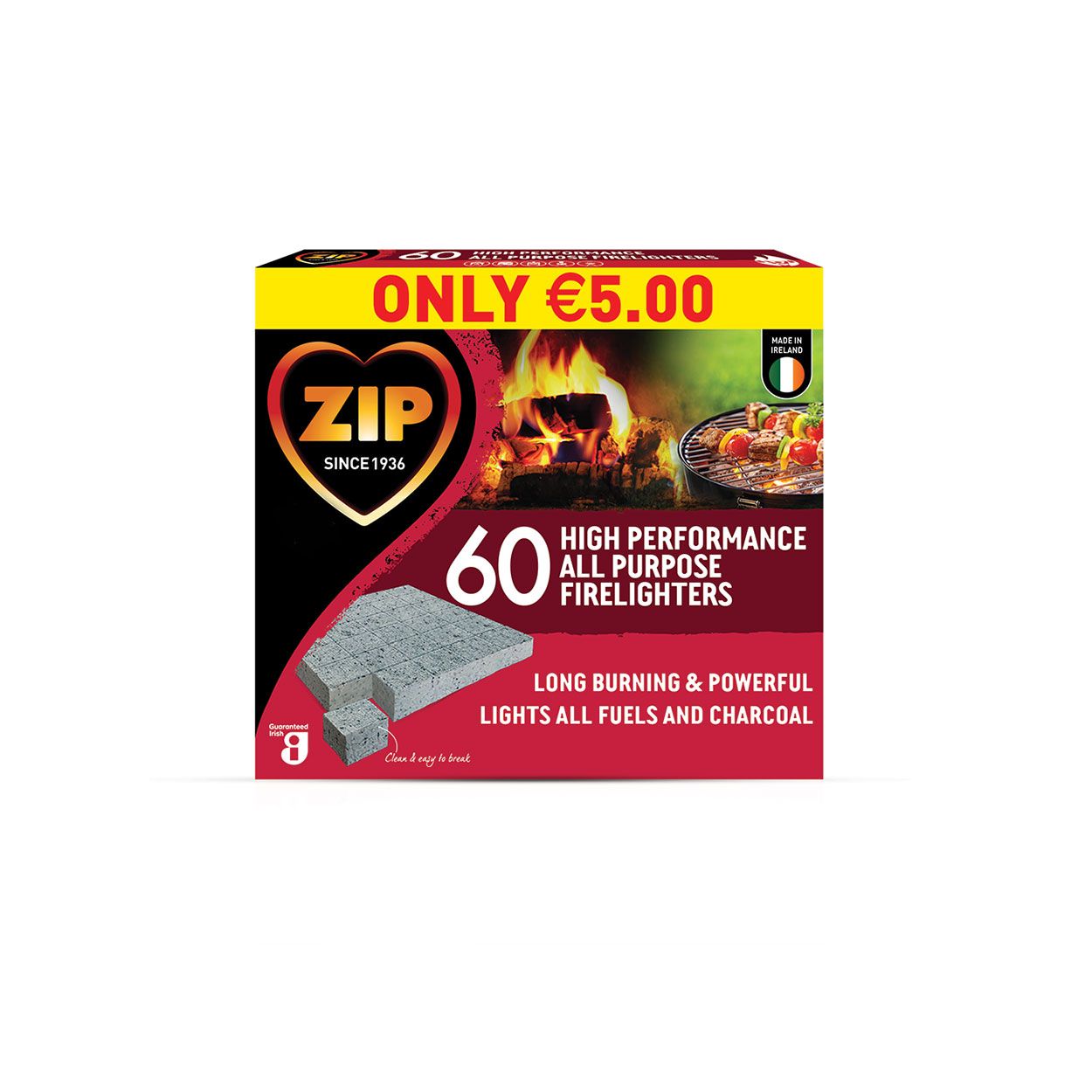 ZIP Firelighters 60 Pack