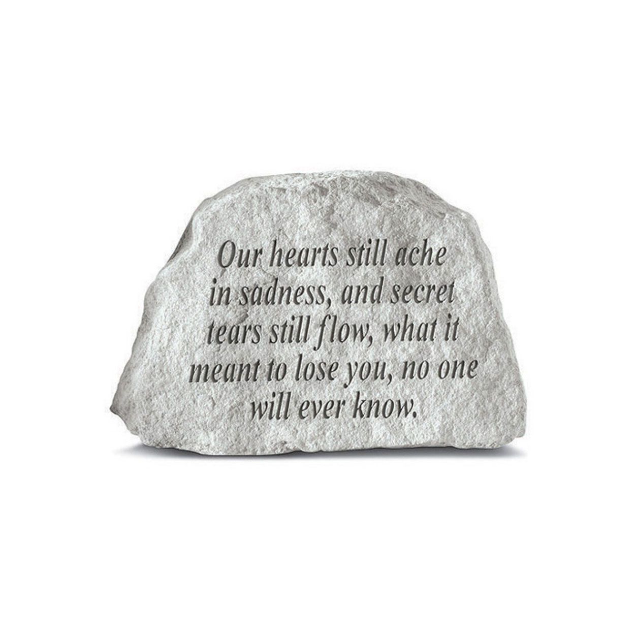 Our Hearts Still Aches in Sadness Memorial Stone 17cm  