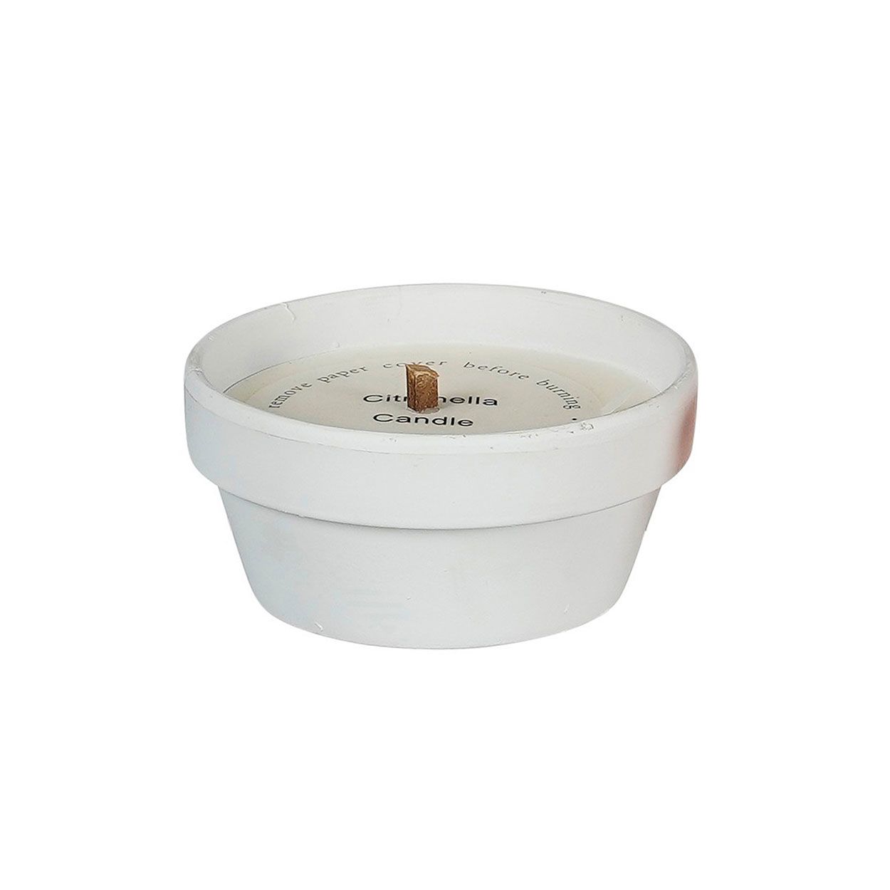 Citronella Candle in Terracotta Pot Assorted Colours