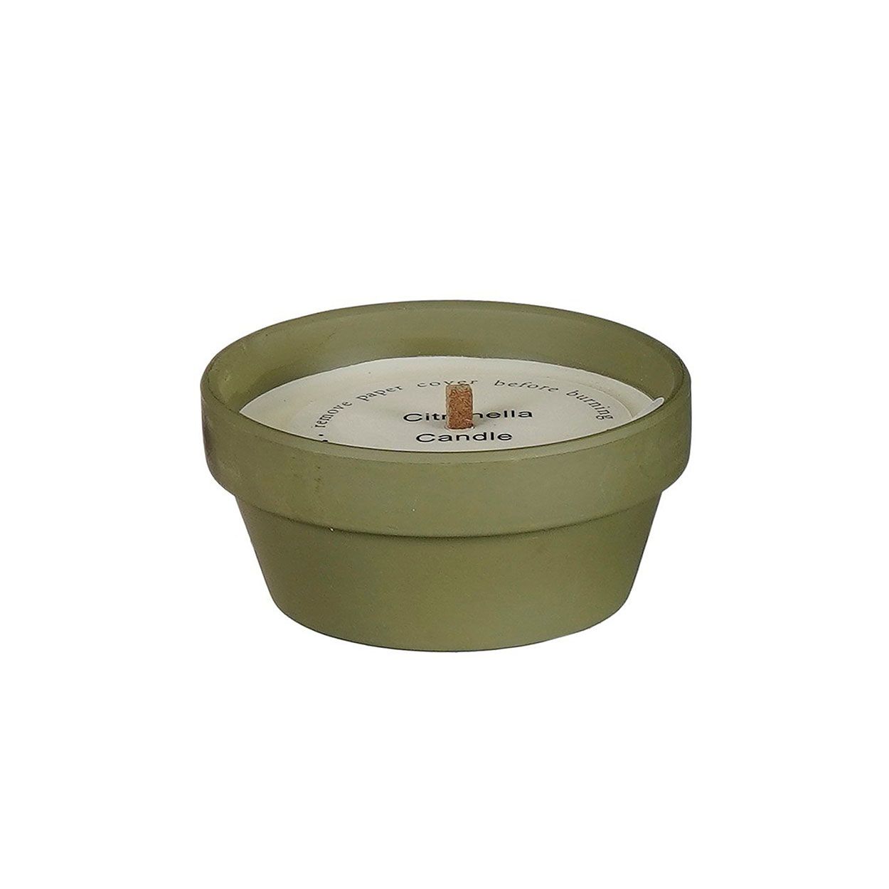 Citronella Candle in Terracotta Pot Assorted Colours