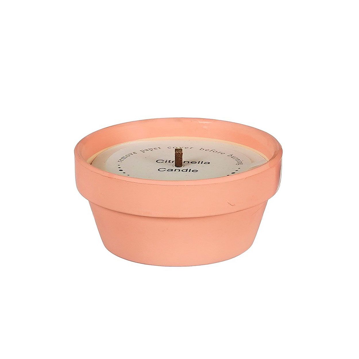 Citronella Candle in Terracotta Pot Assorted Colours