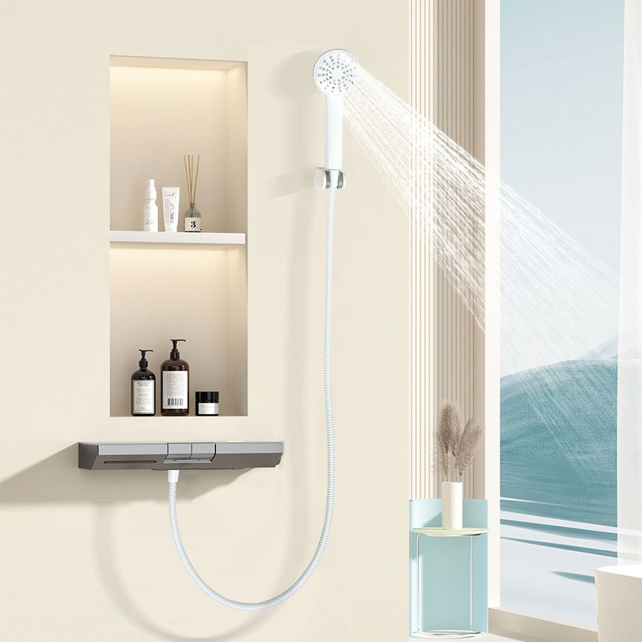 Shower Hose White 1.5m