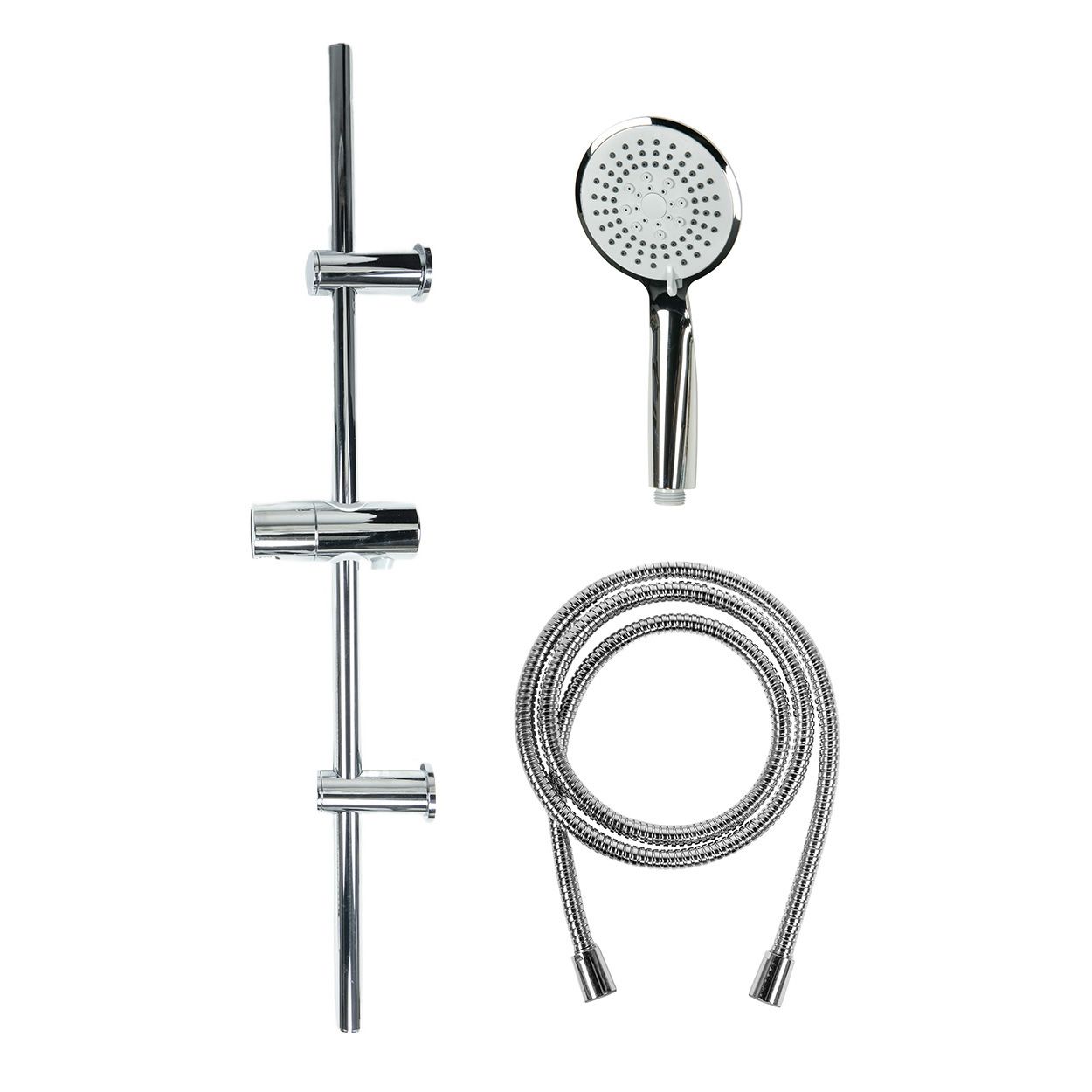 Riser Rail Shower Kit 5 Function Chrome